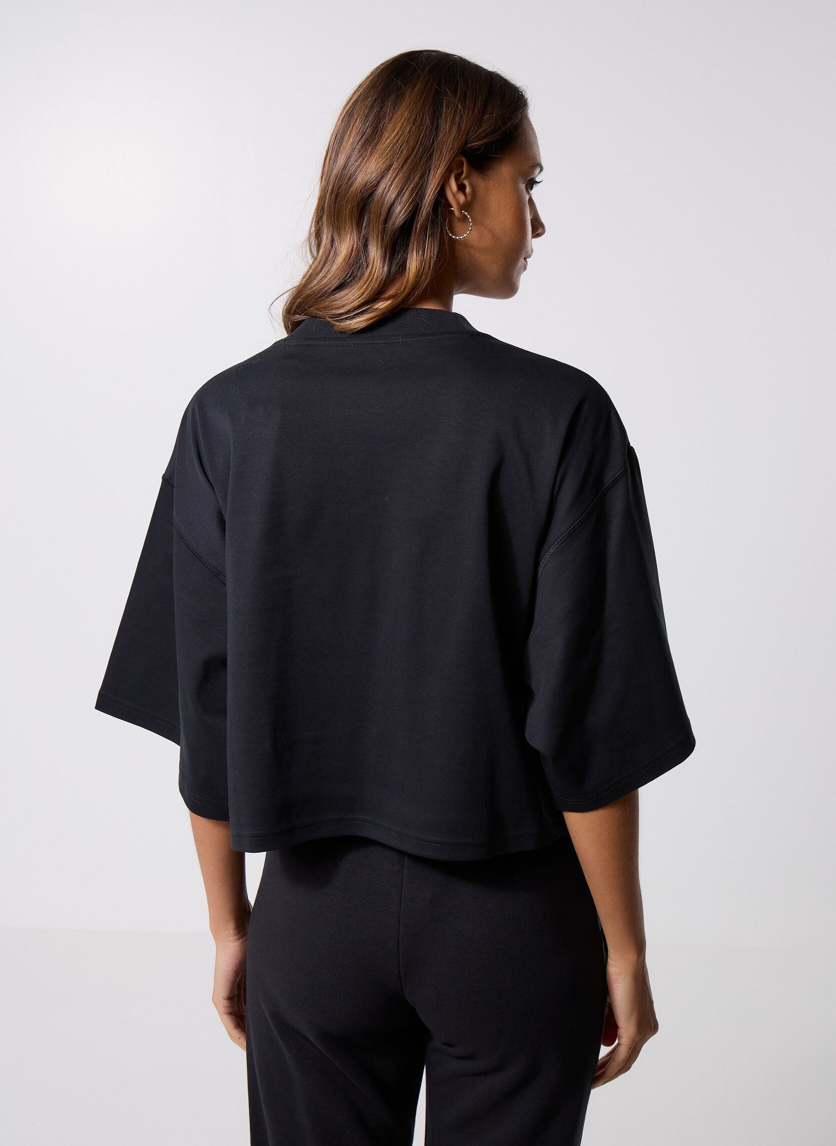 T-shirts met korte mouwen W CE Q2 TEE dames zwart adidas sportswear T-shirts met korte mouwen W CE Q2 TEE dames zwart Black