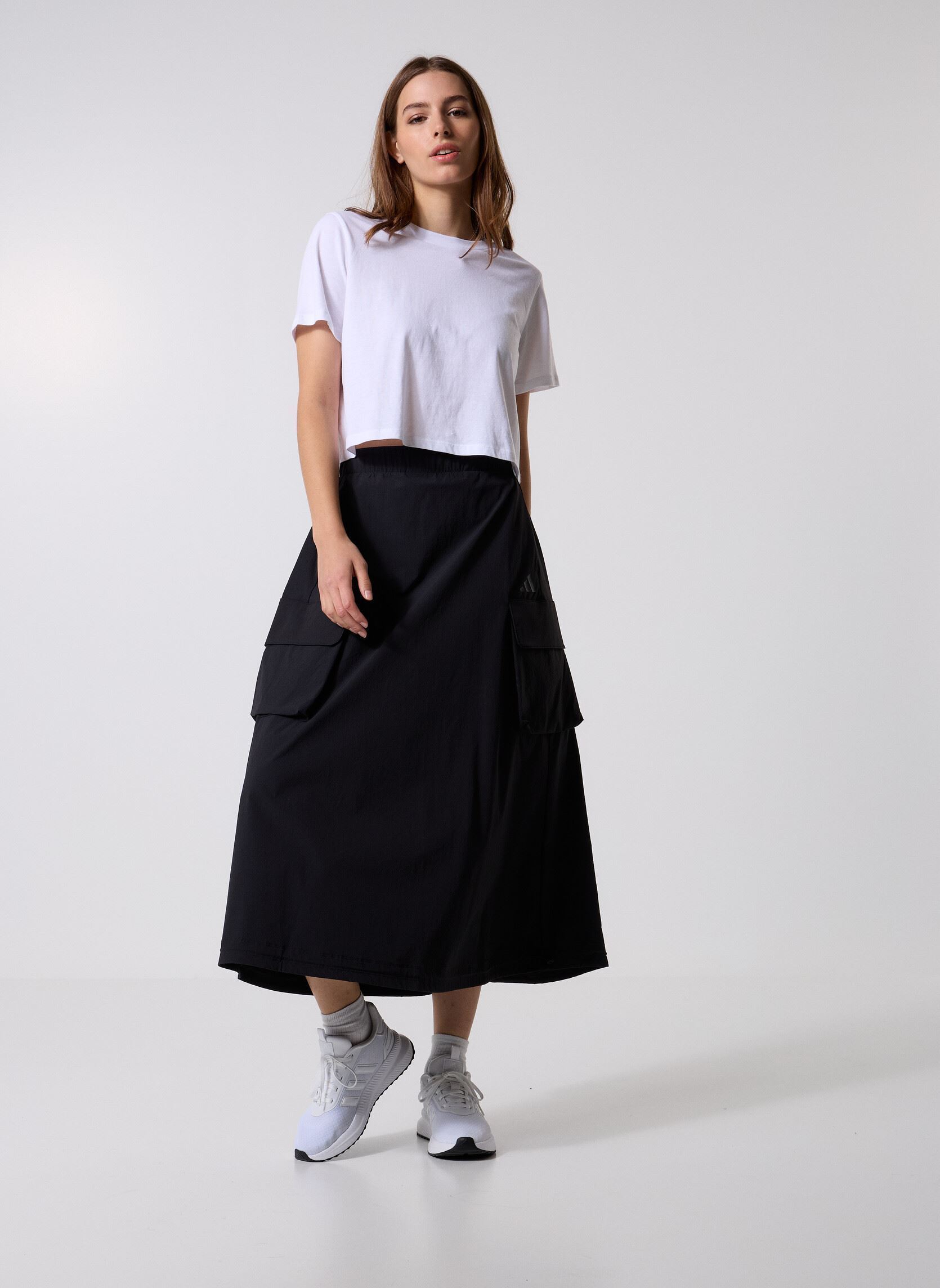 Halflange rokken W CT SKIRT dames zwart adidas sportswear Halflange rokken W CT SKIRT dames zwart Black