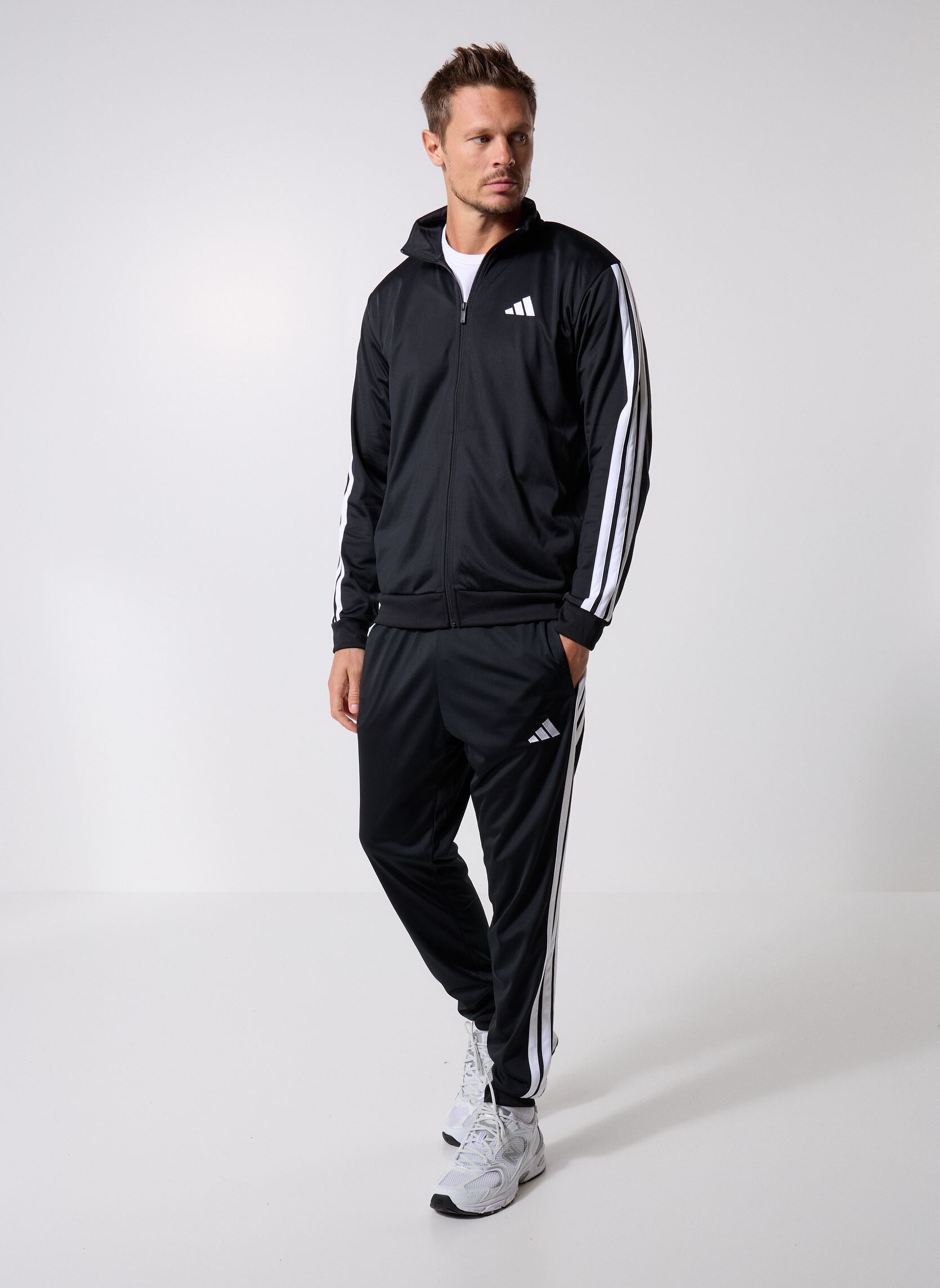 Trainingsvest M 3S TR TT heren zwart adidas sportswear Trainingsvest M 3S TR TT heren zwart Black