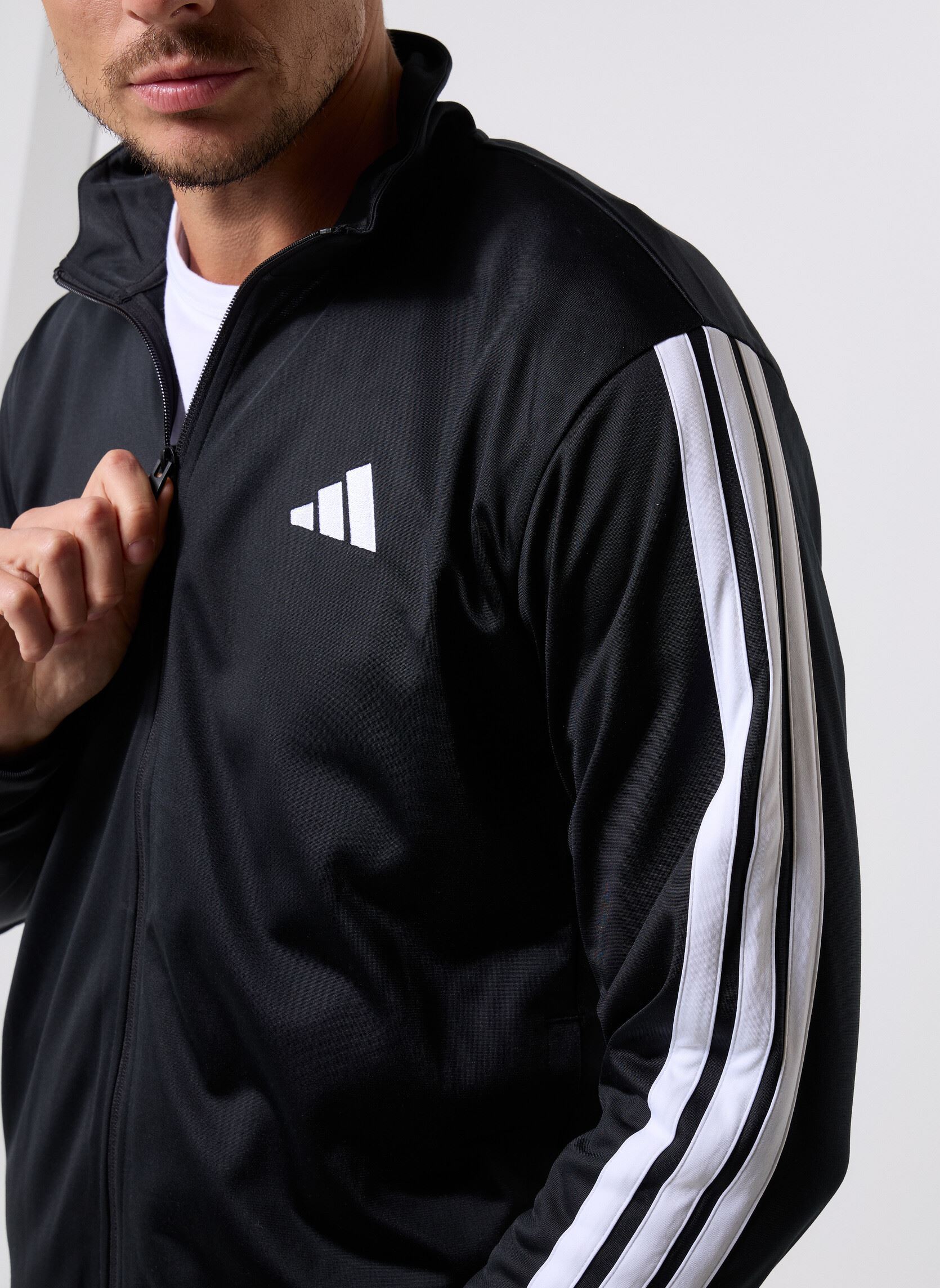 Trainingsvest M 3S TR TT heren zwart adidas sportswear Trainingsvest M 3S TR TT heren zwart Black