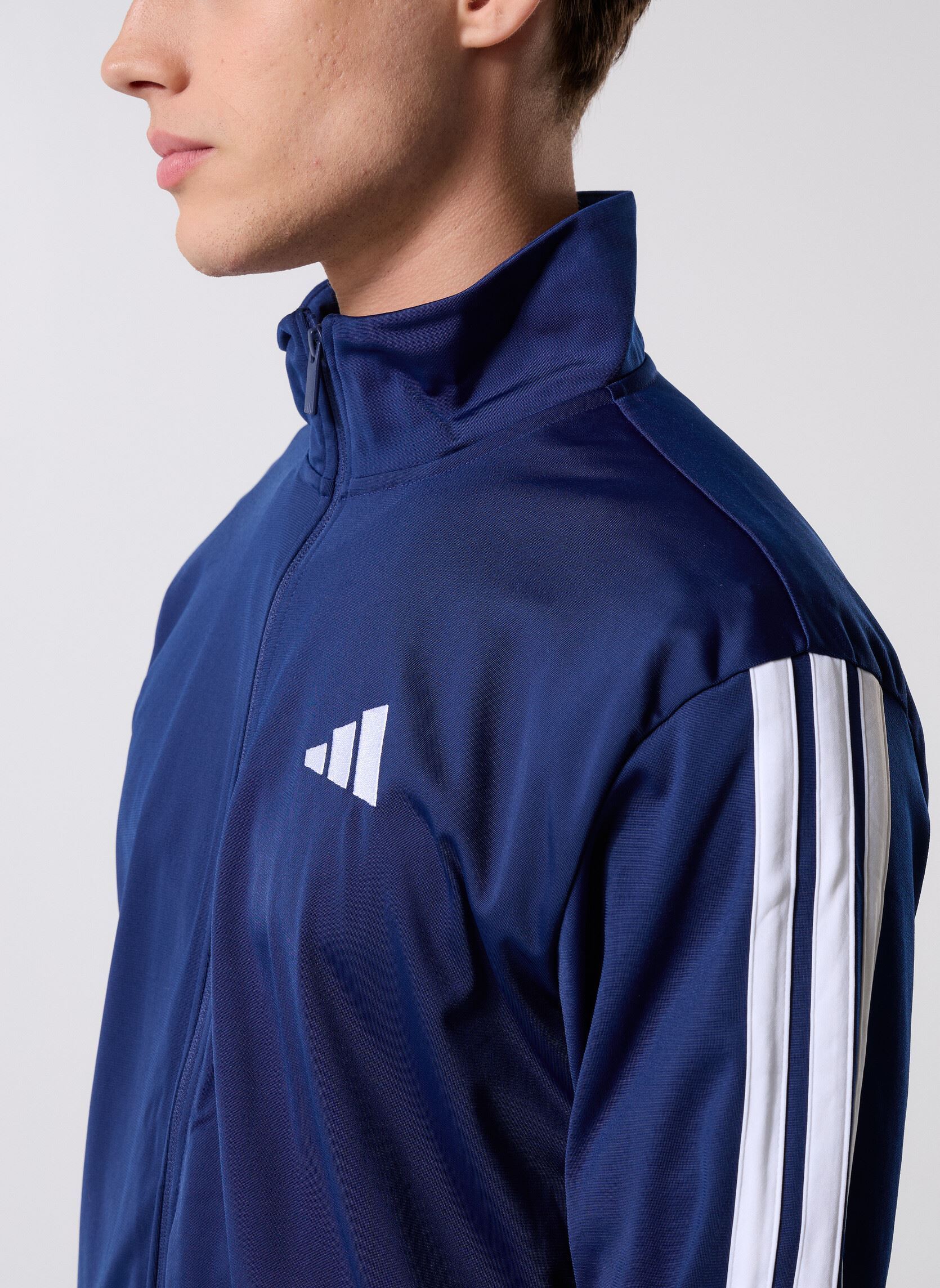 Vestes de survêtement M 3S TR TT homme bleu adidas sportswear Vestes de survêtement M 3S TR TT homme bleu Dkblue
