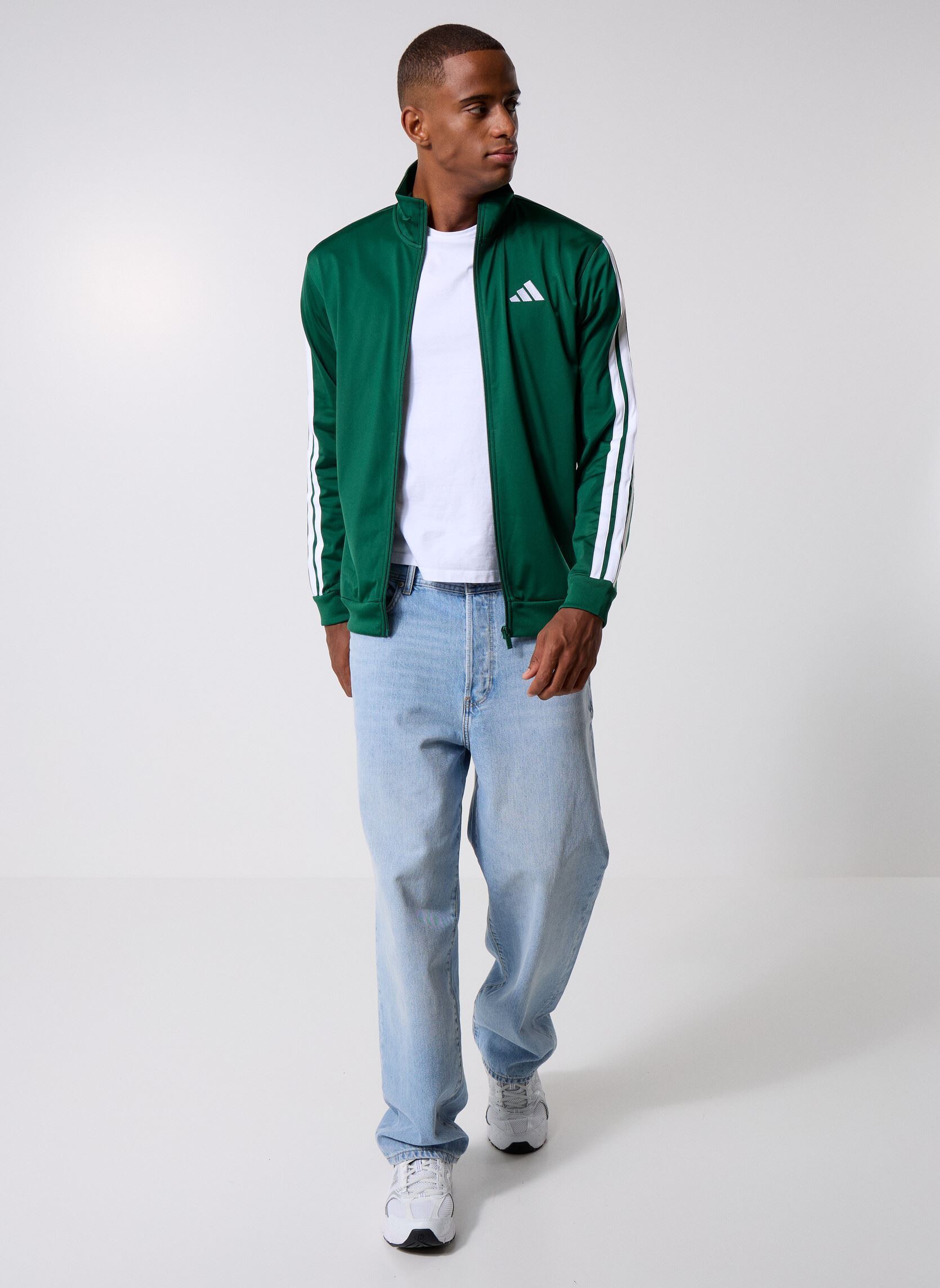 Vestes de survêtement M 3S TR TT homme vert adidas sportswear Vestes de survêtement M 3S TR TT homme vert Cgreen