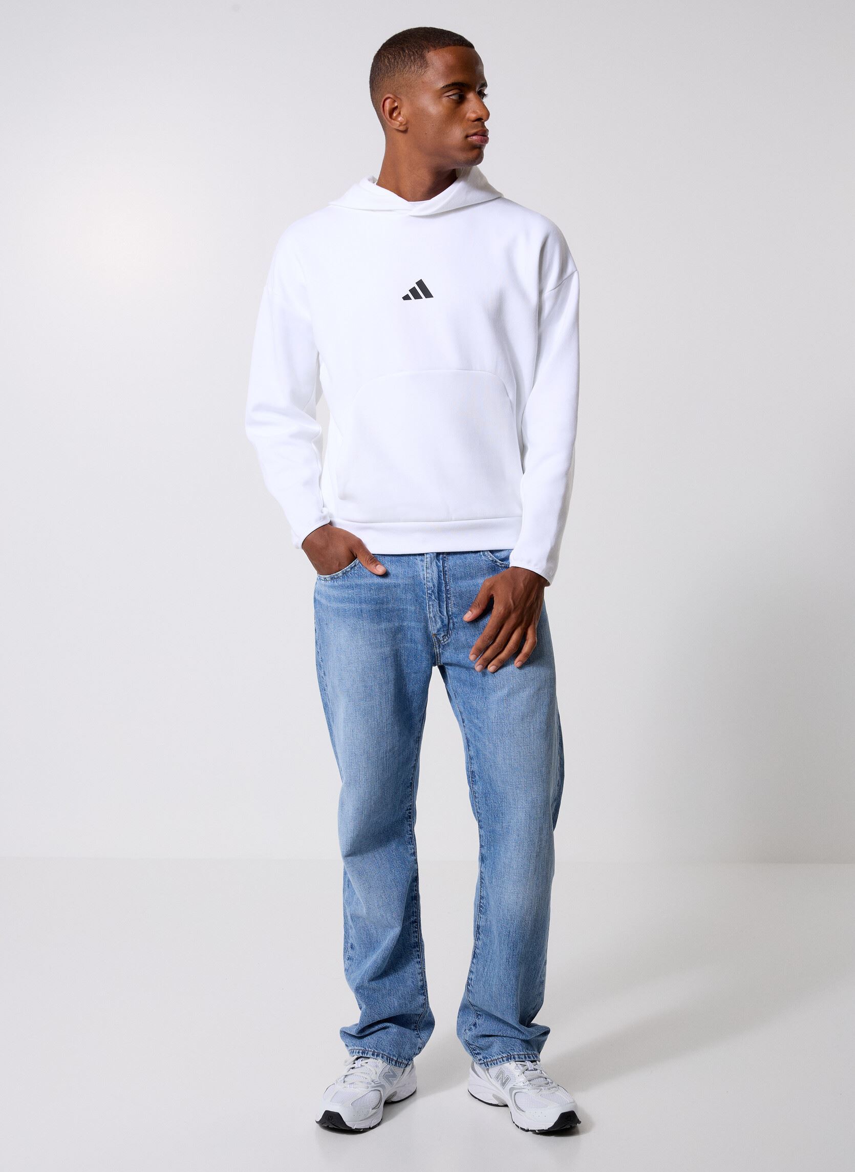 Sweats à capuche M FI SL HD homme blanc adidas sportswear Sweats à capuche M FI SL HD homme blanc WHITE