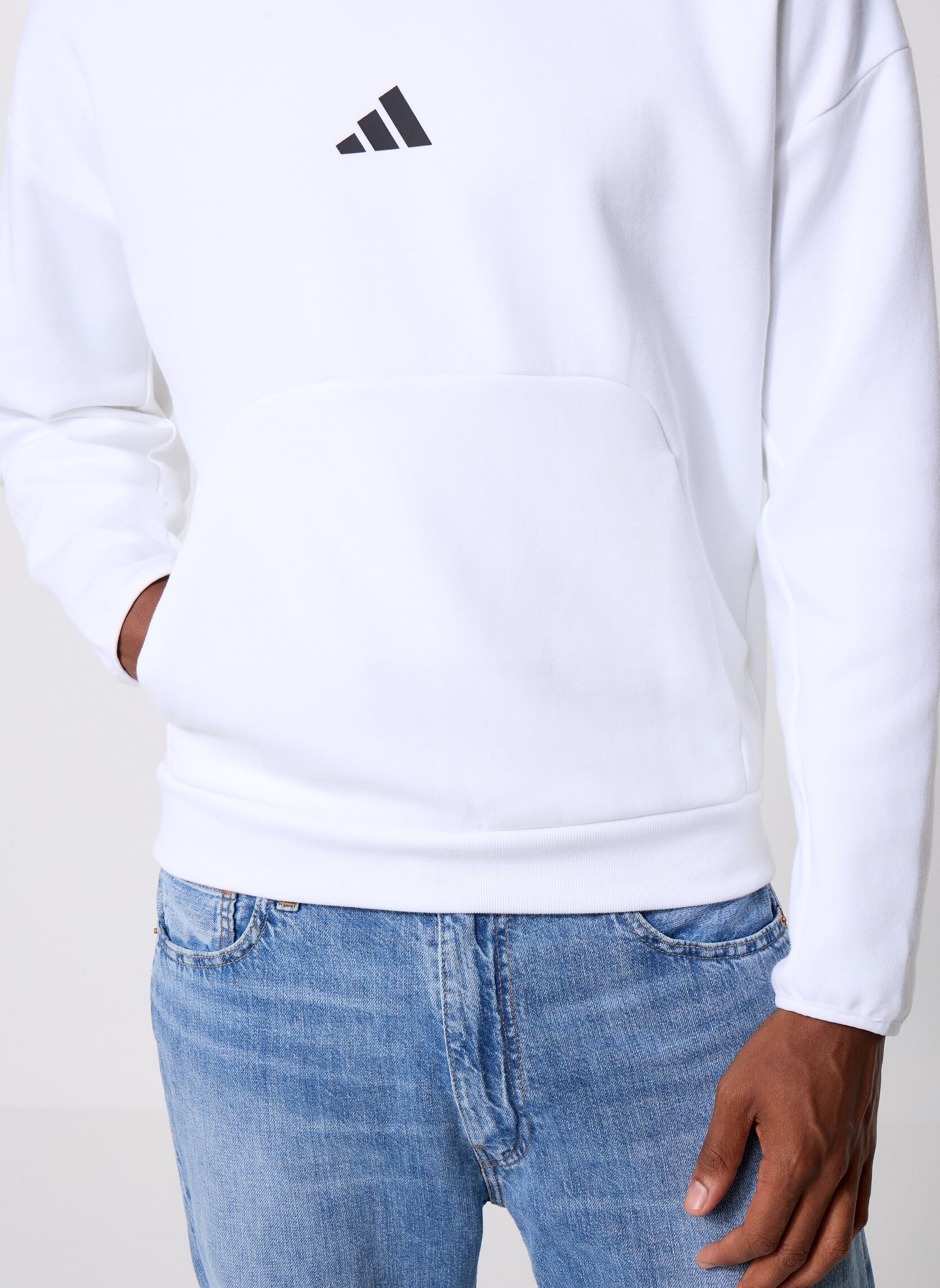 Sweats à capuche M FI SL HD homme blanc adidas sportswear Sweats à capuche M FI SL HD homme blanc WHITE