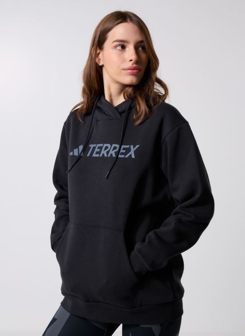 adidas performance Kapuzenpullover W Mt L Logo HD damen schwarz