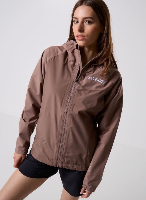 adidas performance Vestes imperméable W Mt 2l Rain JK femme marron