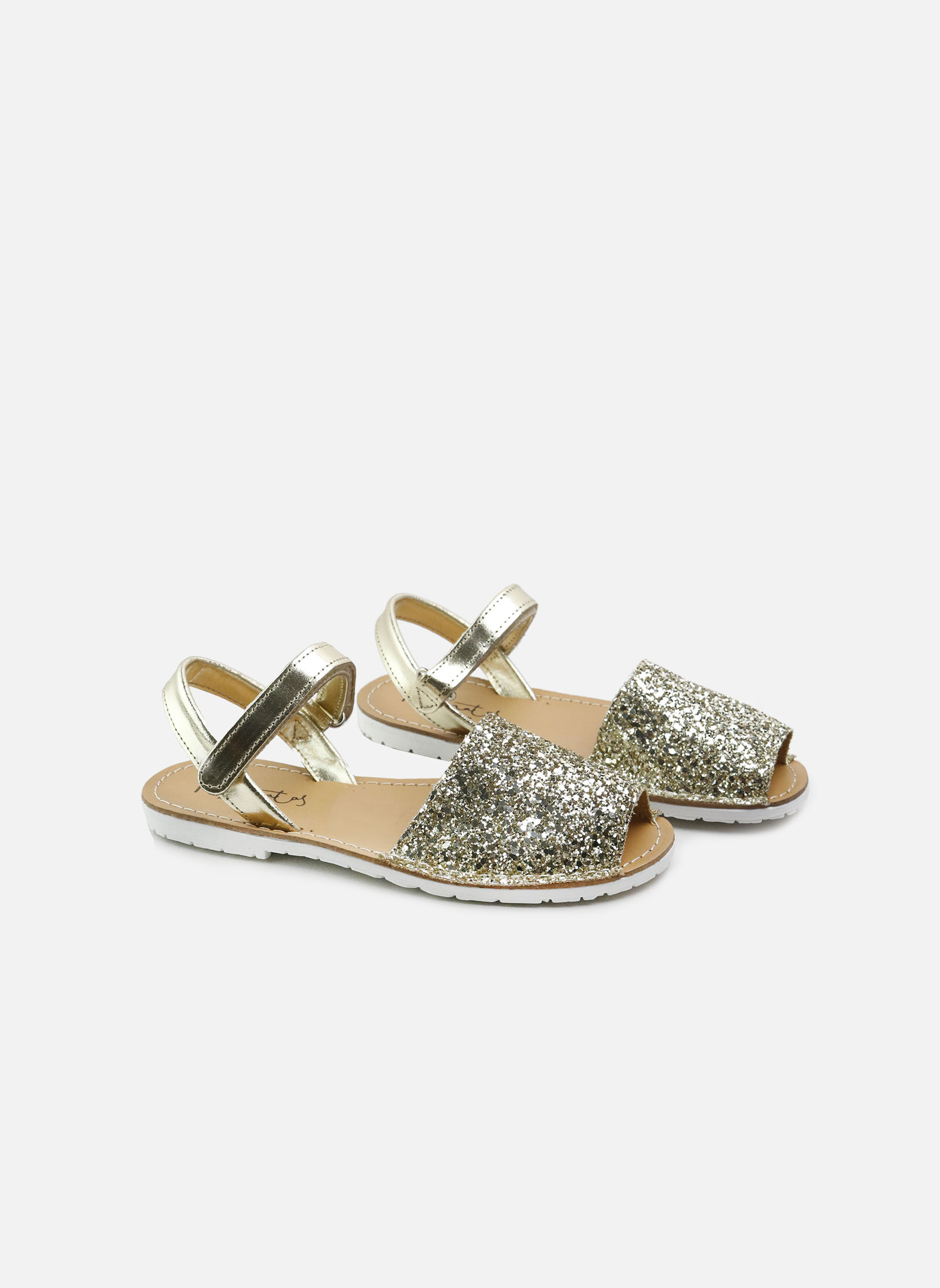 Sandales Sandales AG48108-TOP-GLITTER-PLATINO Oro fille or et bronze Eli 1957 Sandales Sandales AG48108-TOP-GLITTER-PLATINO Oro fille or et bronze Or