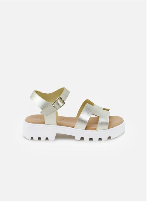 Eli 1957 Sandales Sandales AGA15110A-VAQUETA-LAMINADO-CHAMPAGNE Oro femme or et bronze
