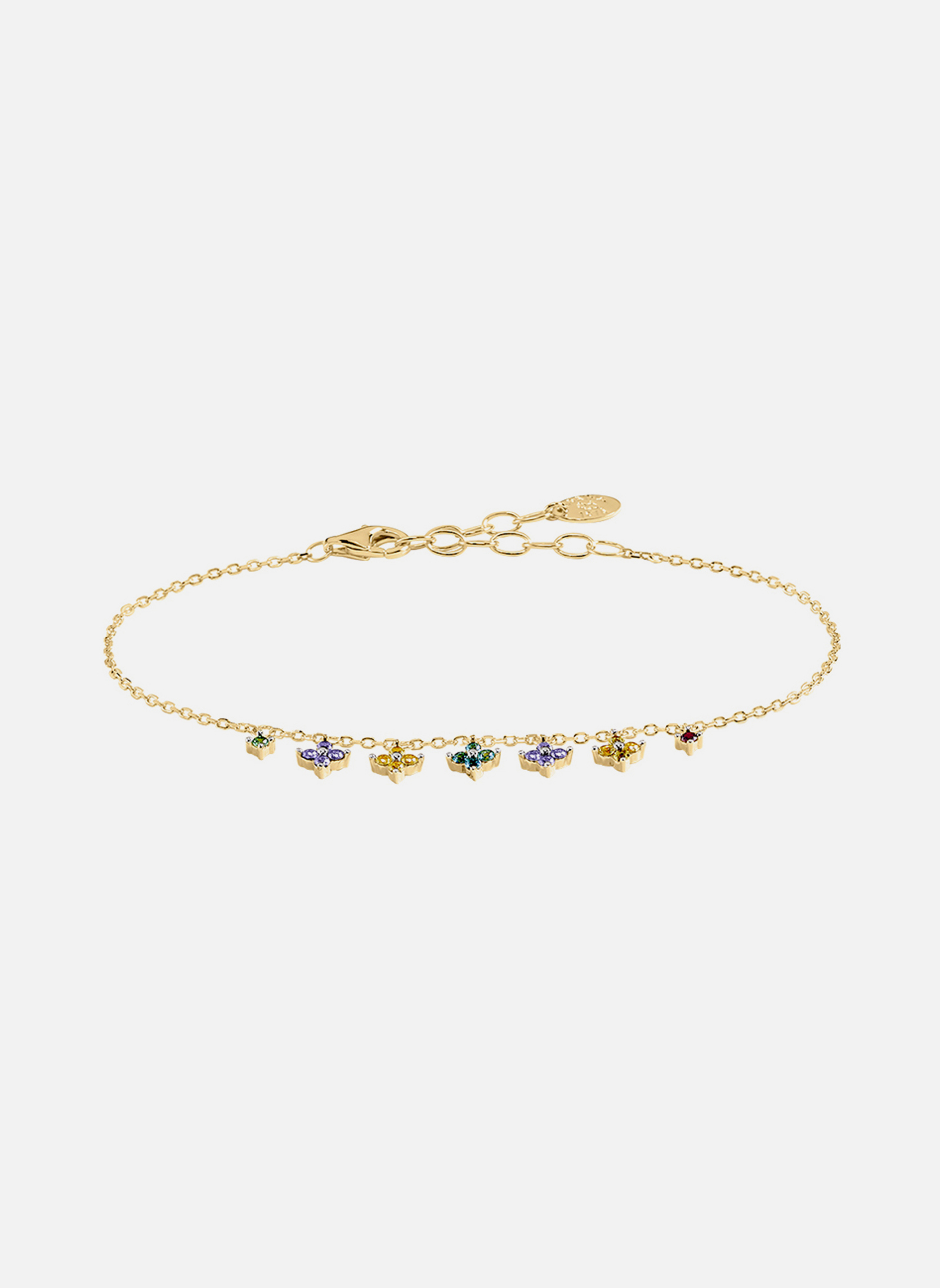 Bracelet Gourmette Vintage Agatha Paris - Couleur Argenté - Occasion - Bijou Fantaisie Chic