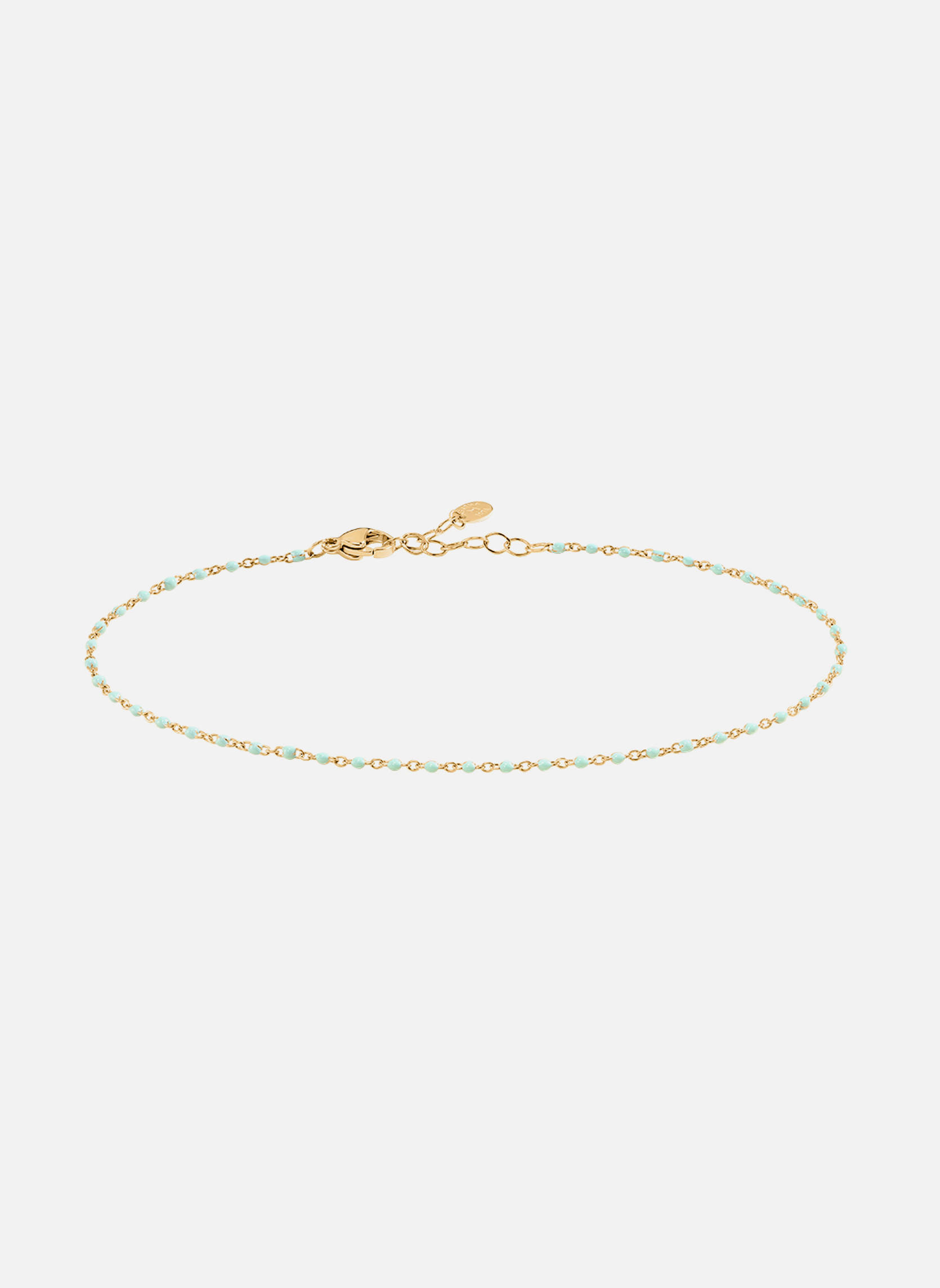 Bracelet Agatha Perles Et Breloques - Argenté Aigue-marine Occasion TBE