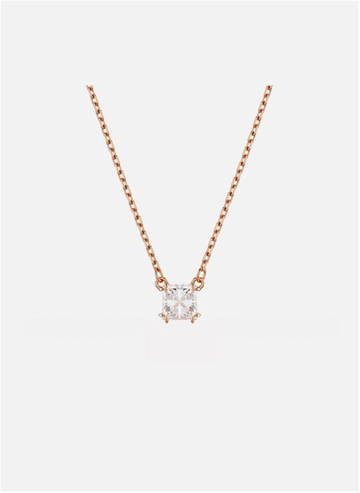 Collier Signe Astrologique Cancer – Pendentif Or Rosé Mat Et Strass – Neuf
