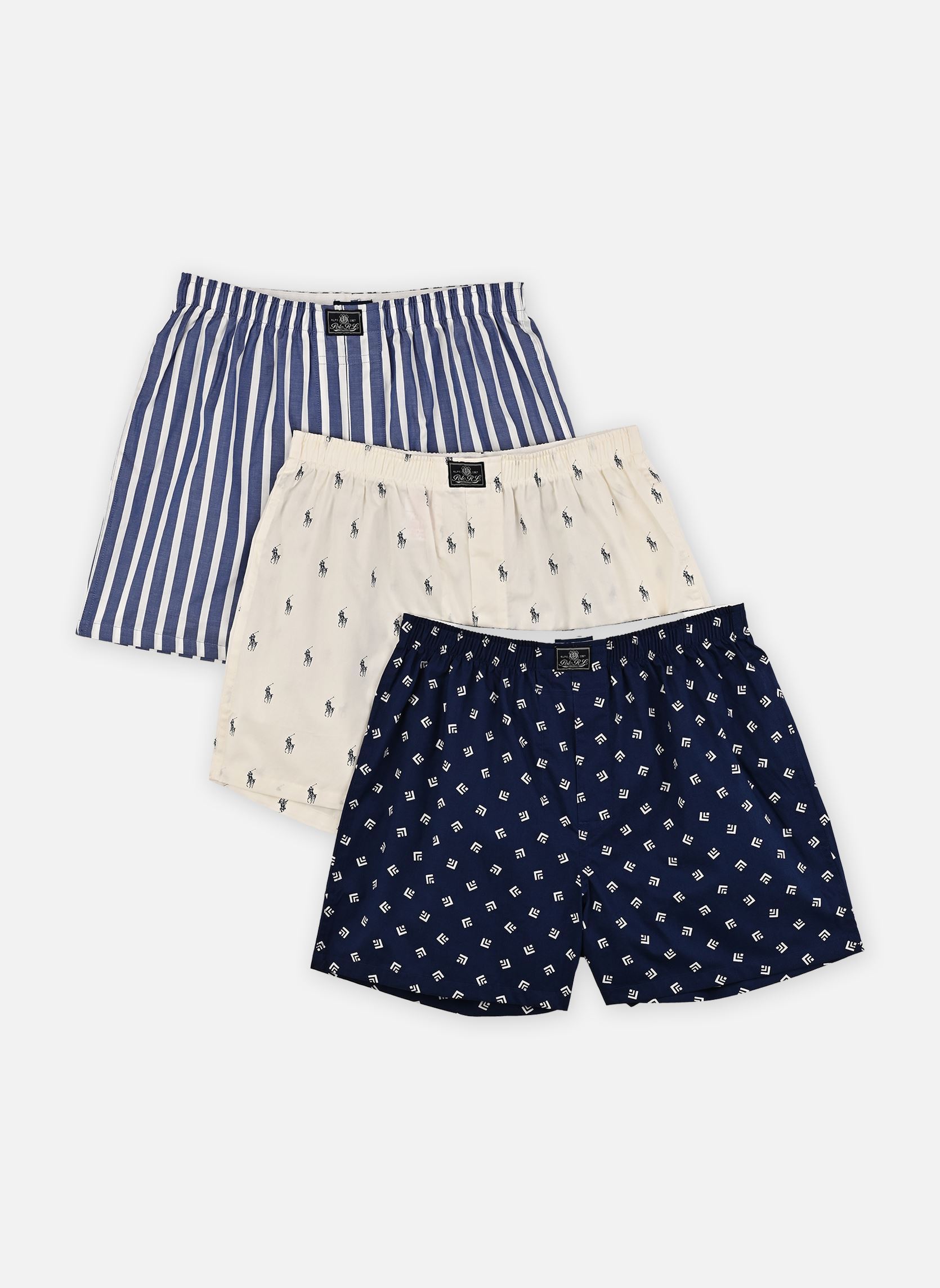 Vêtements Polo Ralph Lauren OPEN BOXER 3 PACK BOXER pour Homme