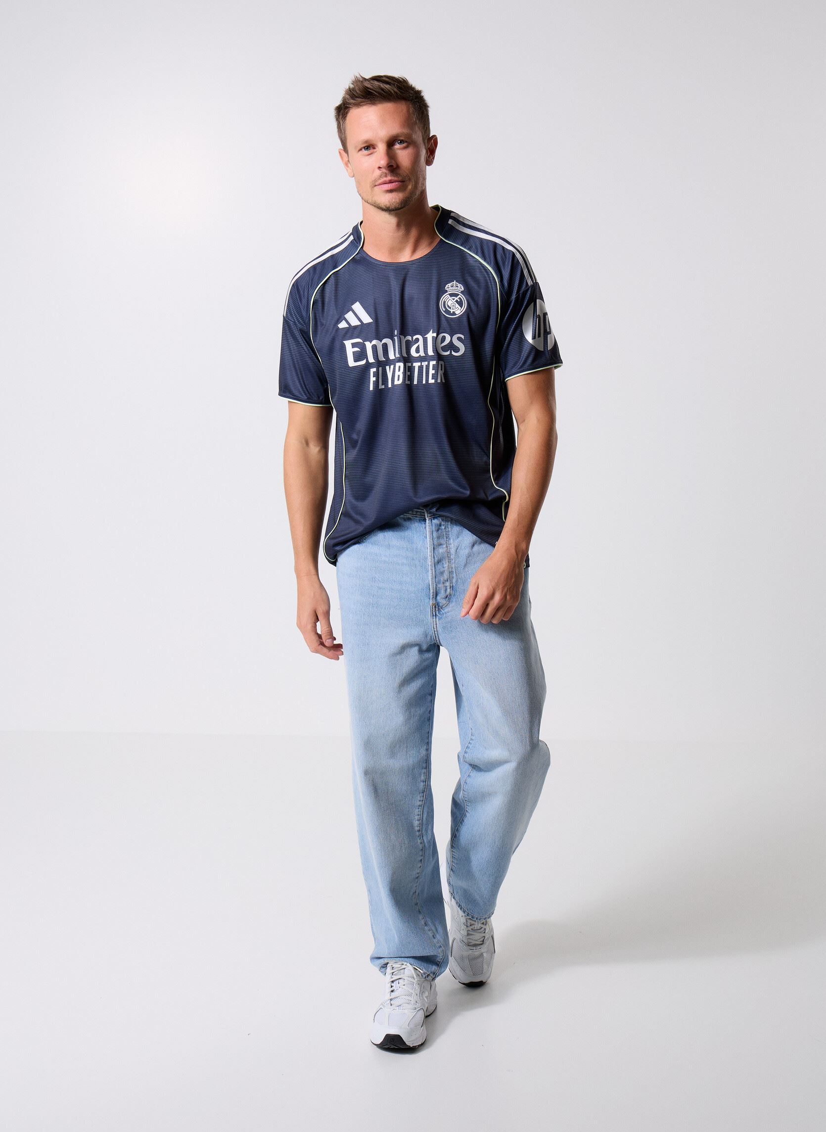 Tee-shirts manches courtes Real A JSY homme bleu adidas performance Tee-shirts manches courtes Real A JSY homme bleu Legink