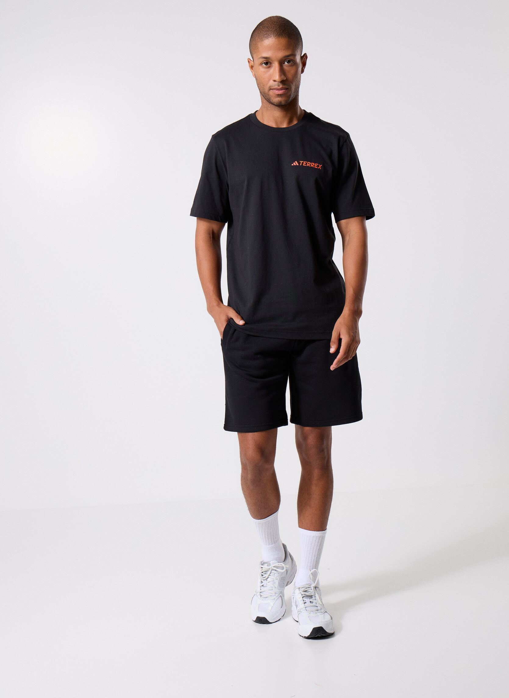 Tee-shirts manches courtes Tx Mountain Tee homme noir adidas performance Tee-shirts manches courtes Tx Mountain Tee homme noir Black/Seimor