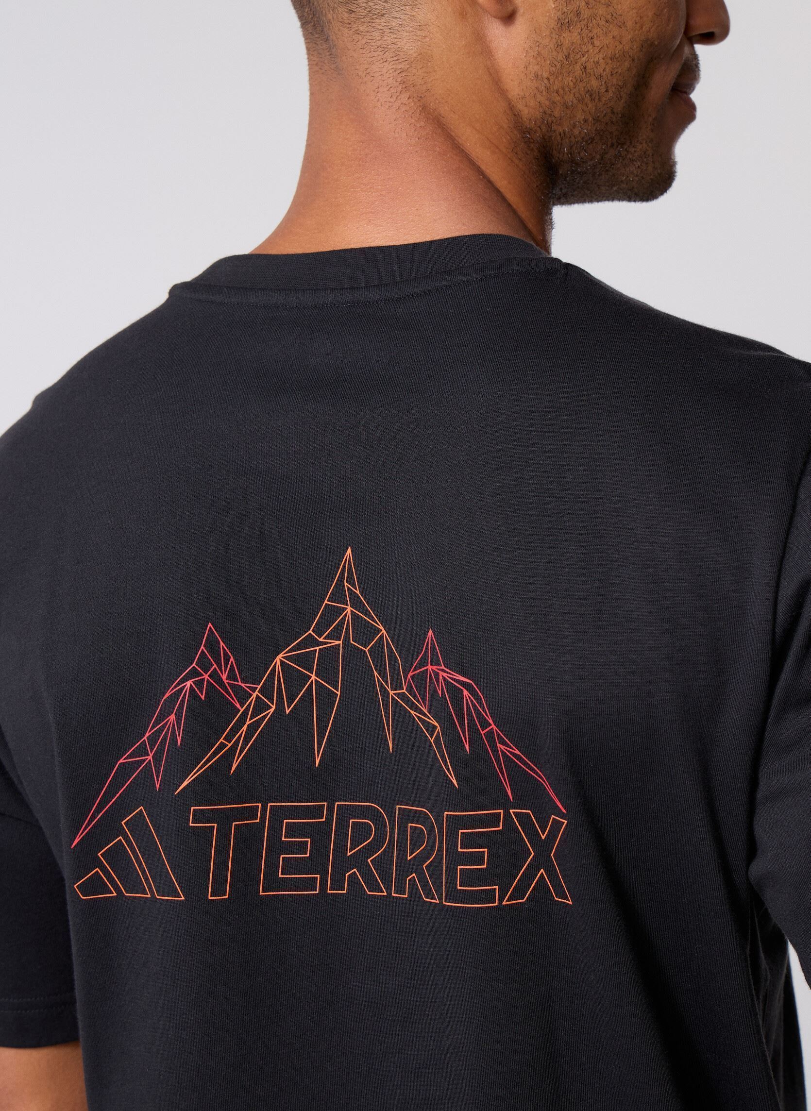 Tee-shirts manches courtes Tx Mountain Tee homme noir adidas performance Tee-shirts manches courtes Tx Mountain Tee homme noir Black/Seimor