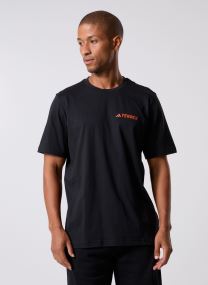 Tee-shirts manches courtes Tx Mountain Tee homme noir adidas performance Tee-shirts manches courtes Tx Mountain Tee homme noir Black/Seimor