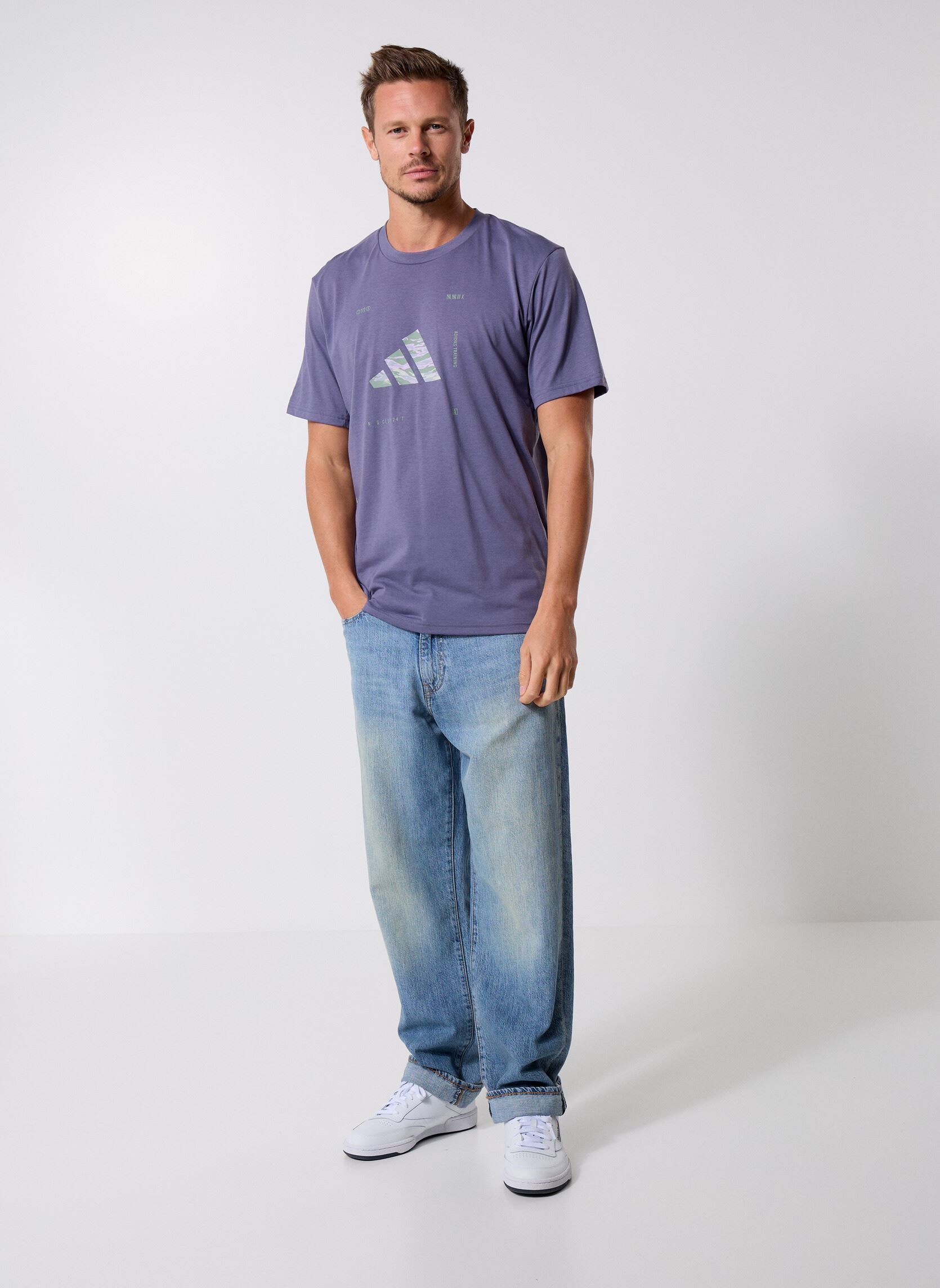 T-shirts met korte mouwen M Box Logo G T heren groen adidas performance T-shirts met korte mouwen M Box Logo G T heren groen Previo