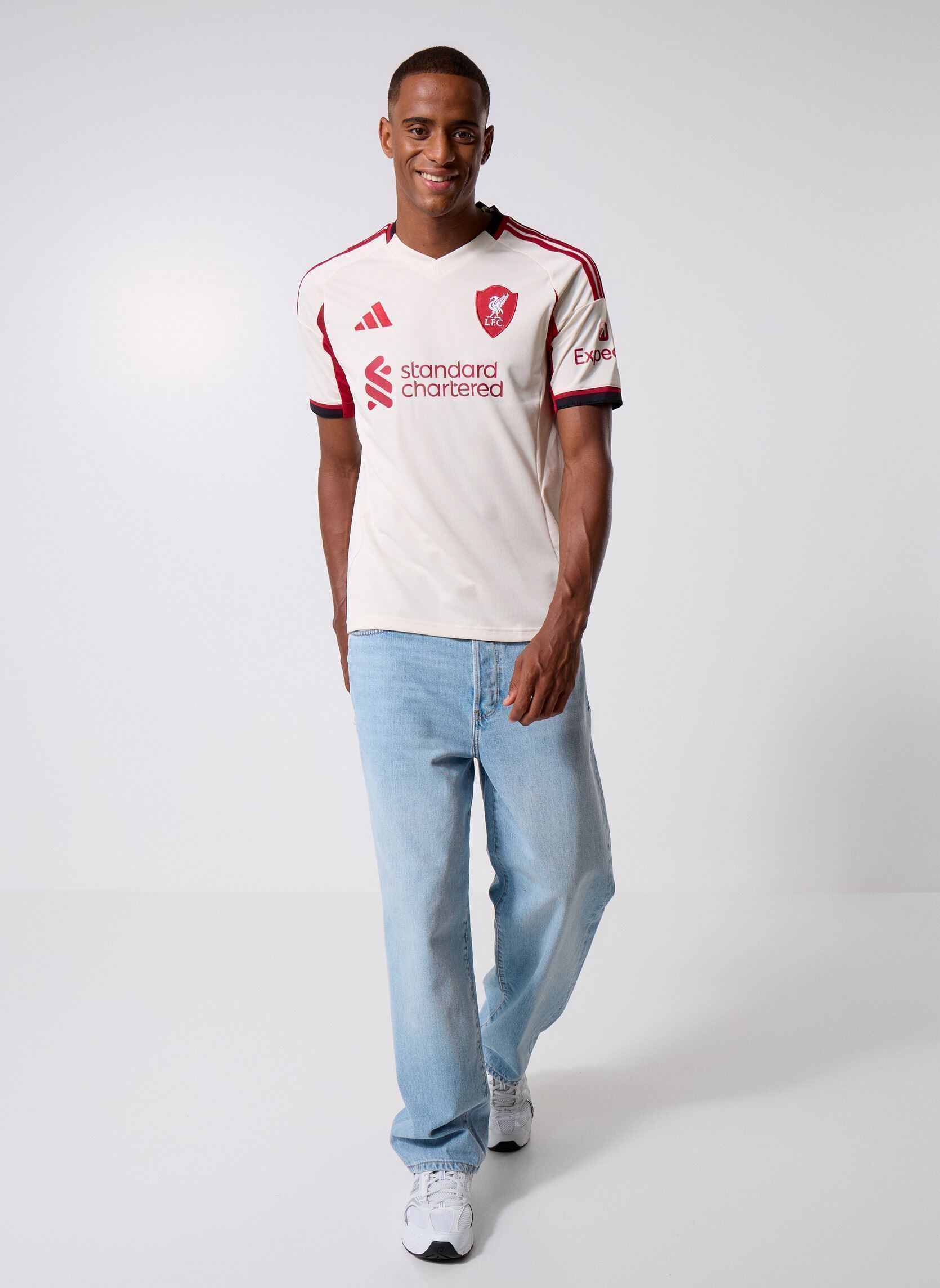 Tee-shirts manches courtes LFC A JSY homme blanc adidas performance Tee-shirts manches courtes LFC A JSY homme blanc Wonwhi