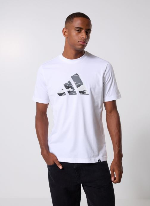 adidas sportswear T-shirts met korte mouwen M CAMO LOGO T heren wit
