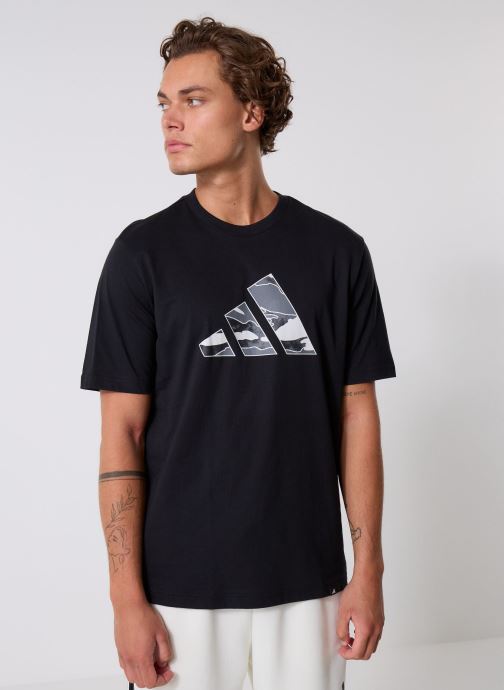 adidas sportswear T-shirts met korte mouwen M CAMO LOGO T heren zwart