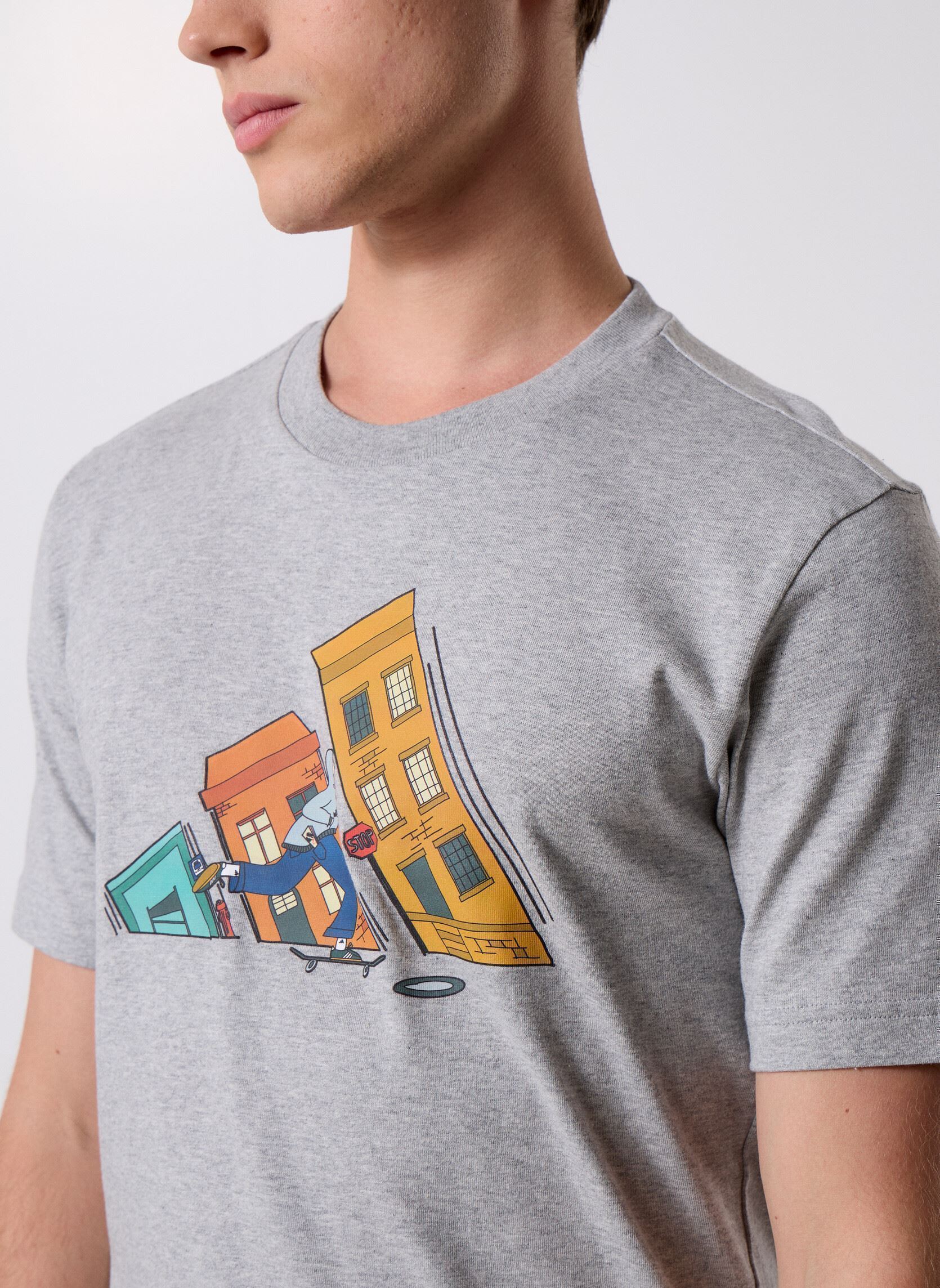 Kurzarm-T-Shirts M DDL SKATE T herren grau adidas sportswear Kurzarm-T-Shirts M DDL SKATE T herren grau Mgreyh