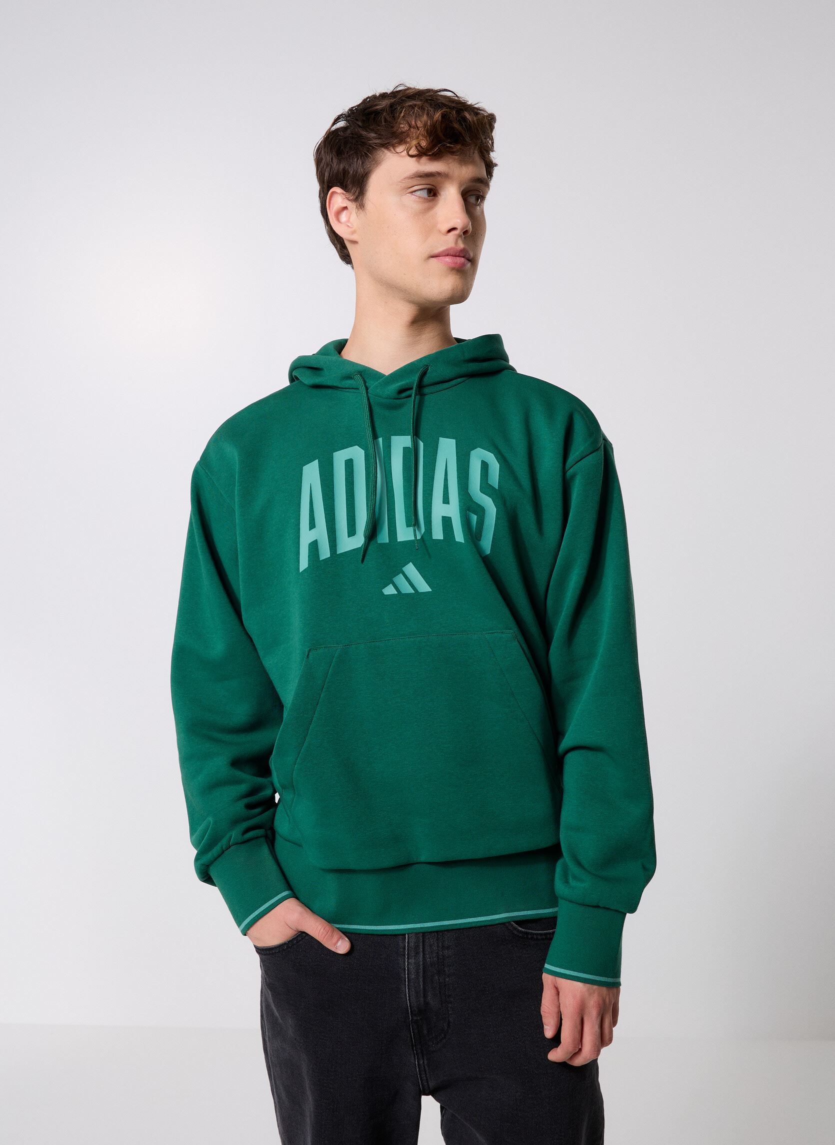 Sweat shirt à capuche collegiate - vue 6