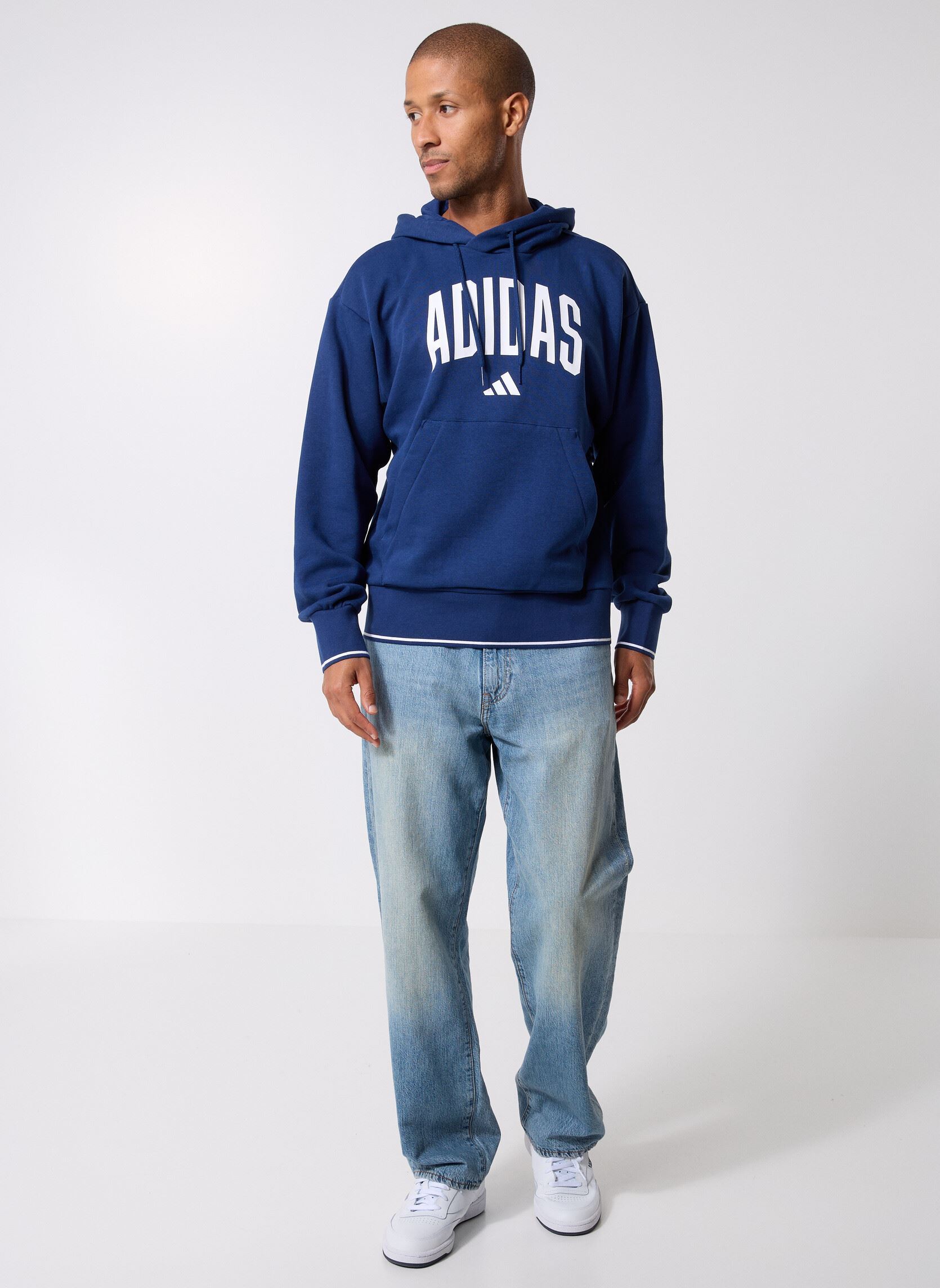 Hoodies M COLLEGIATE HD heren blauw adidas sportswear Hoodies M COLLEGIATE HD heren blauw Dkblue