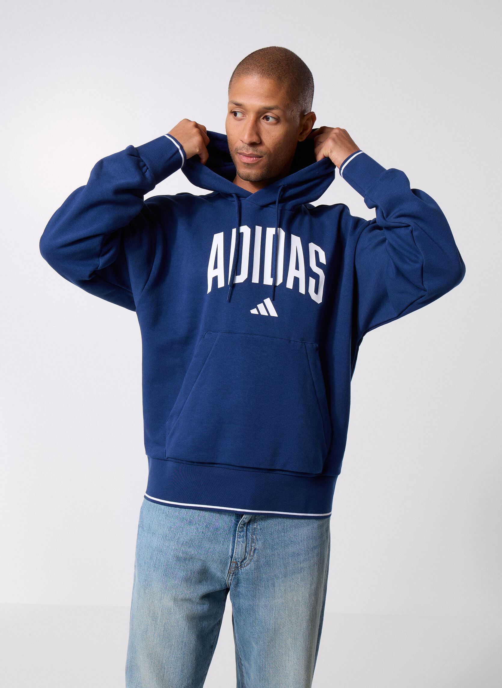 Sweat shirt à capuche collegiate - vue 7