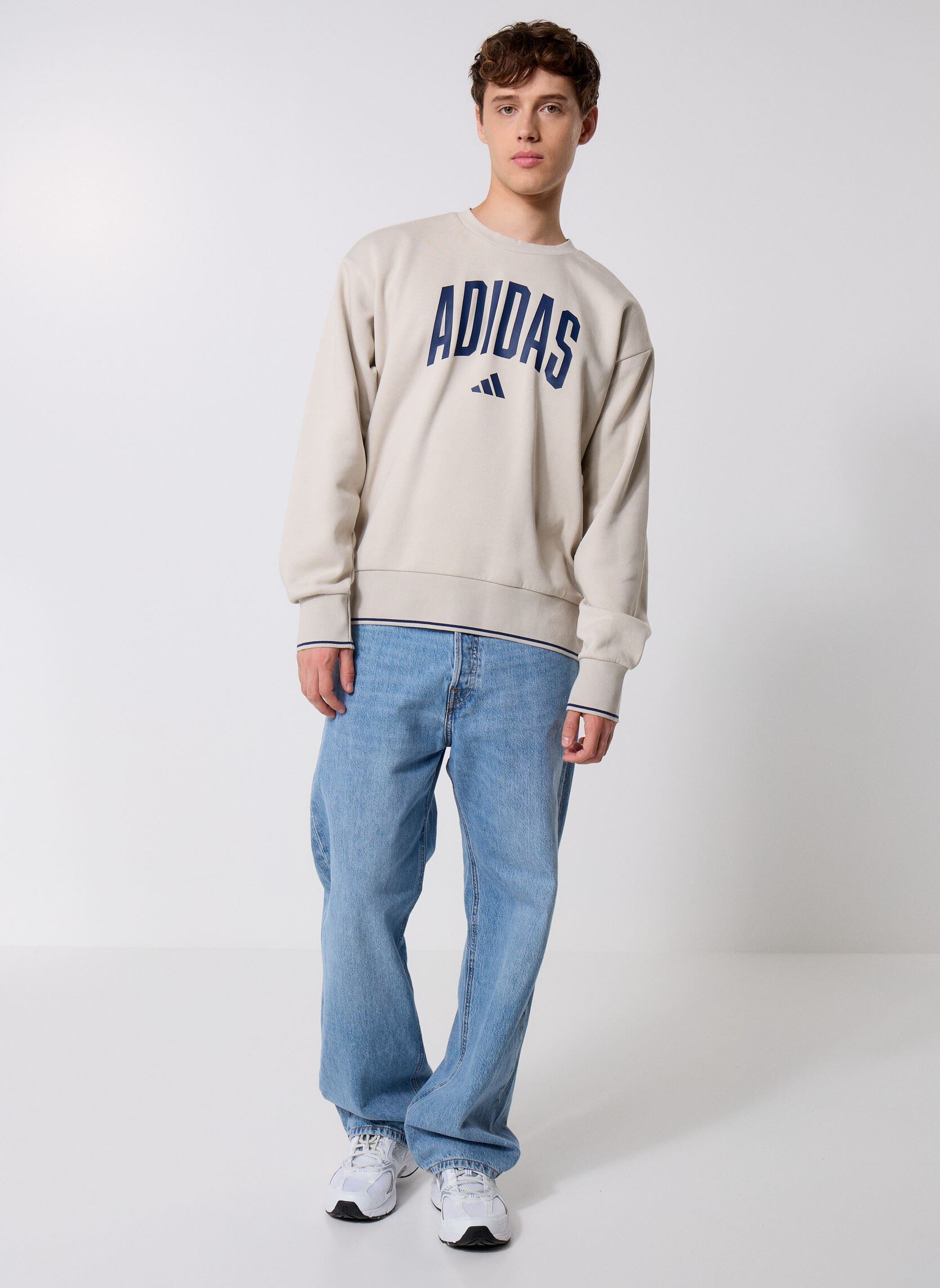 Sweats M COLLEGIATE SW homme beige adidas sportswear Sweats M COLLEGIATE SW homme beige Wonalu/Dkblue