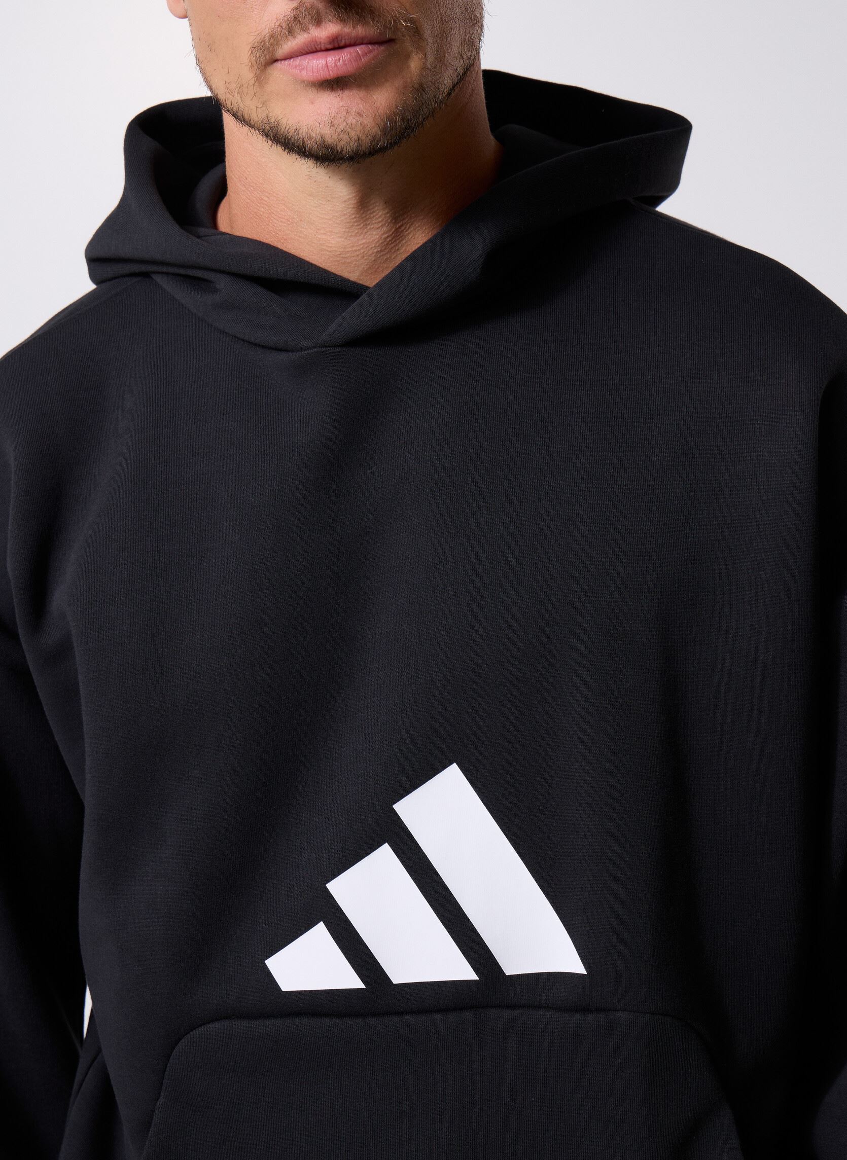 Kapuzenpullover M FI 3BAR HD herren schwarz adidas sportswear Kapuzenpullover M FI 3BAR HD herren schwarz Black