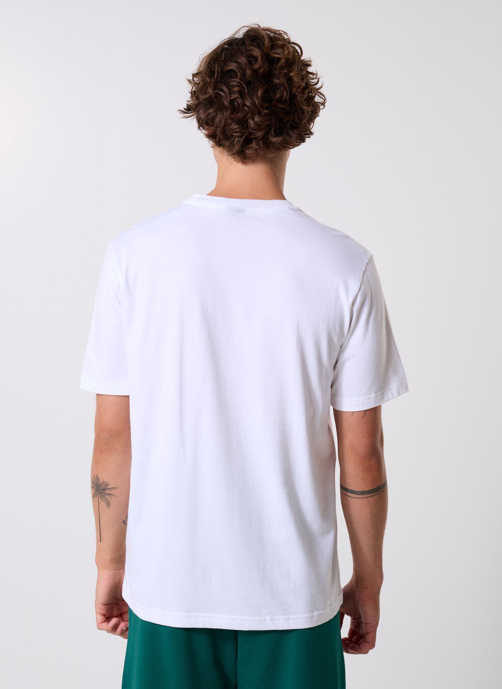Tee-shirts manches courtes M FI 3BAR TEE homme blanc adidas sportswear Tee-shirts manches courtes M FI 3BAR TEE homme blanc White