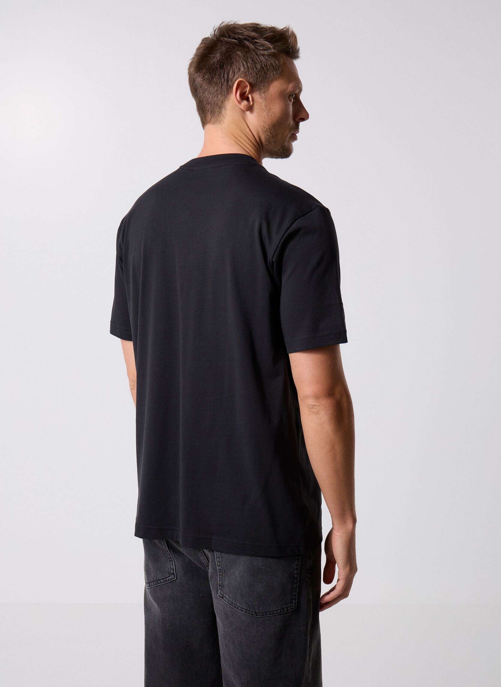 Tee-shirts manches courtes M FI 3BAR TEE homme noir adidas sportswear Tee-shirts manches courtes M FI 3BAR TEE homme noir Black