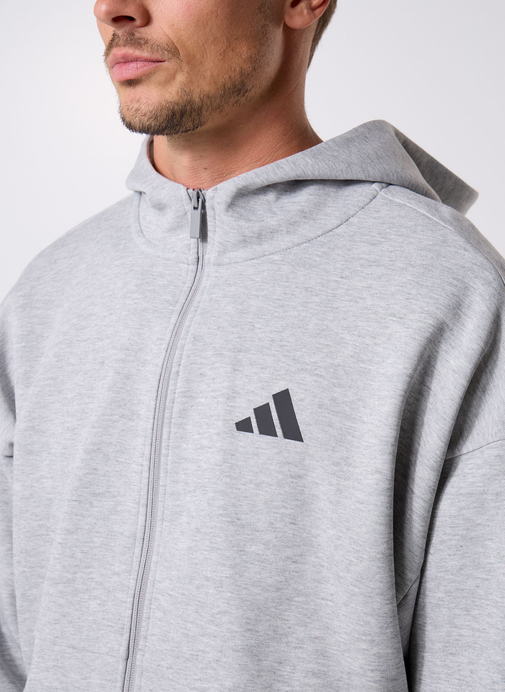 Sweats zippés M FI SL FZ homme gris adidas sportswear Sweats zippés M FI SL FZ homme gris Mgreyh