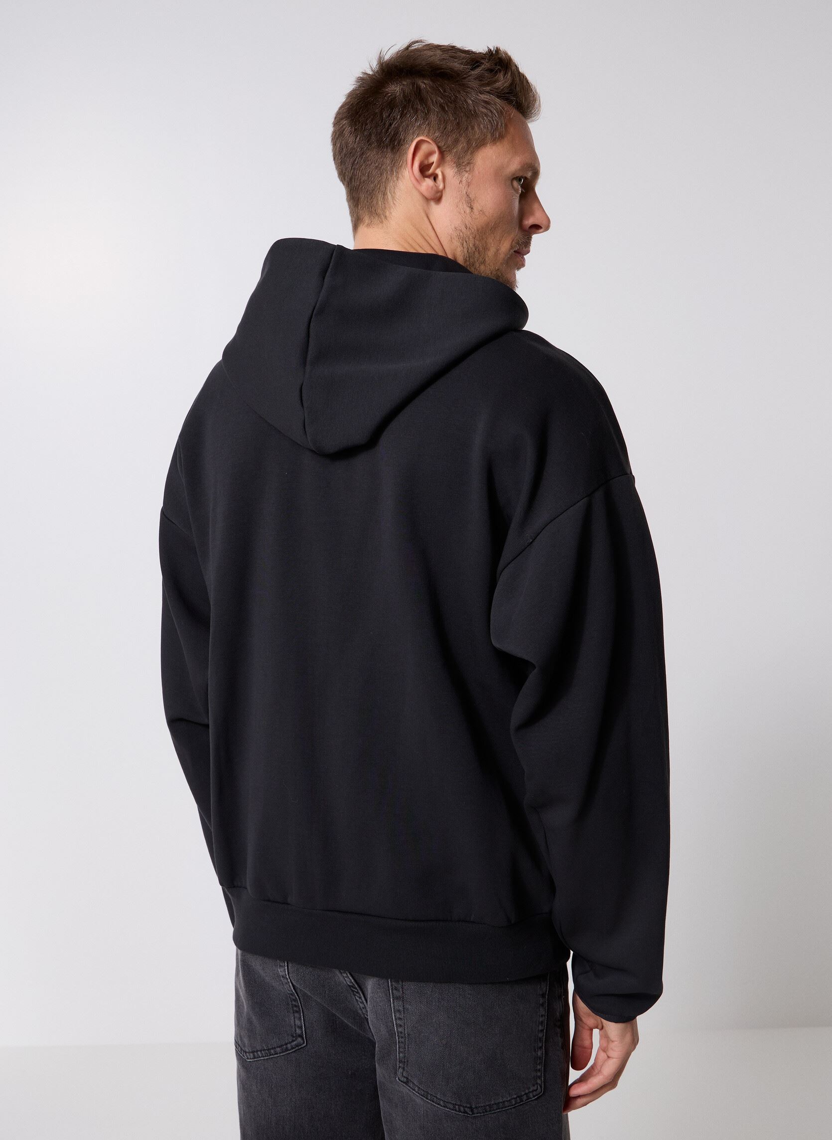 Sweaters met rits M FI SL FZ heren zwart adidas sportswear Sweaters met rits M FI SL FZ heren zwart Black