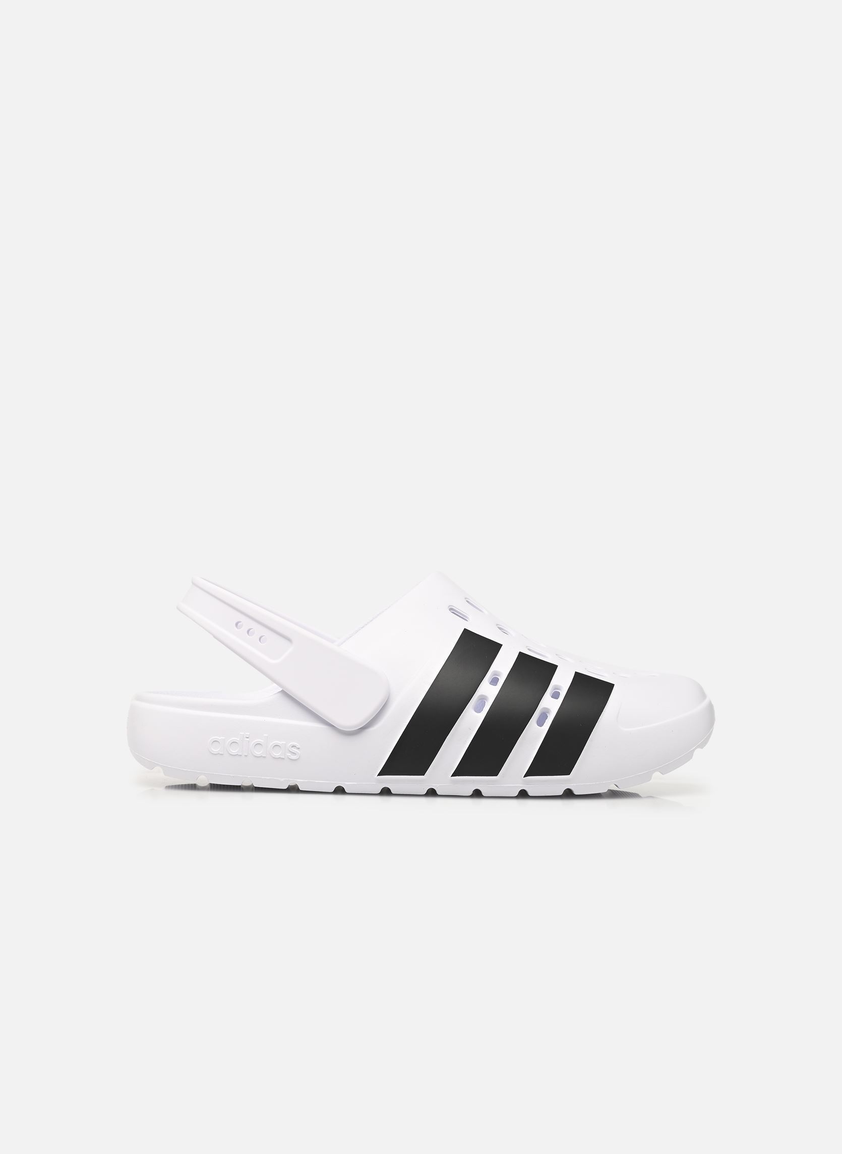 Badslippers Adilette Clog 2.0 M heren wit adidas sportswear Badslippers Adilette Clog 2.0 M heren wit FTWWHT/CBLACK/FTWWHT