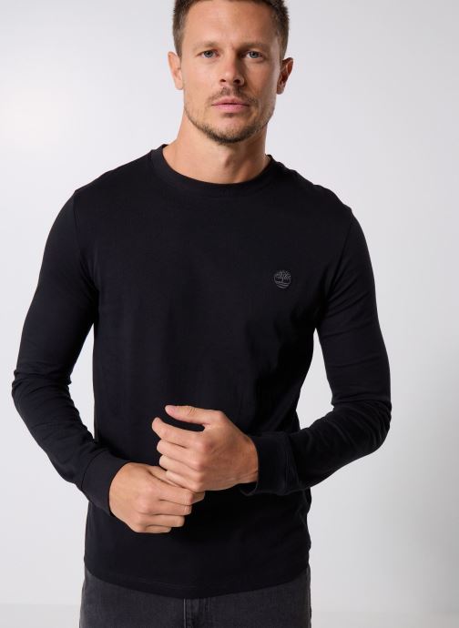 Timberland Tee-shirts Dunstan River Long Sleeve Tee homme noir