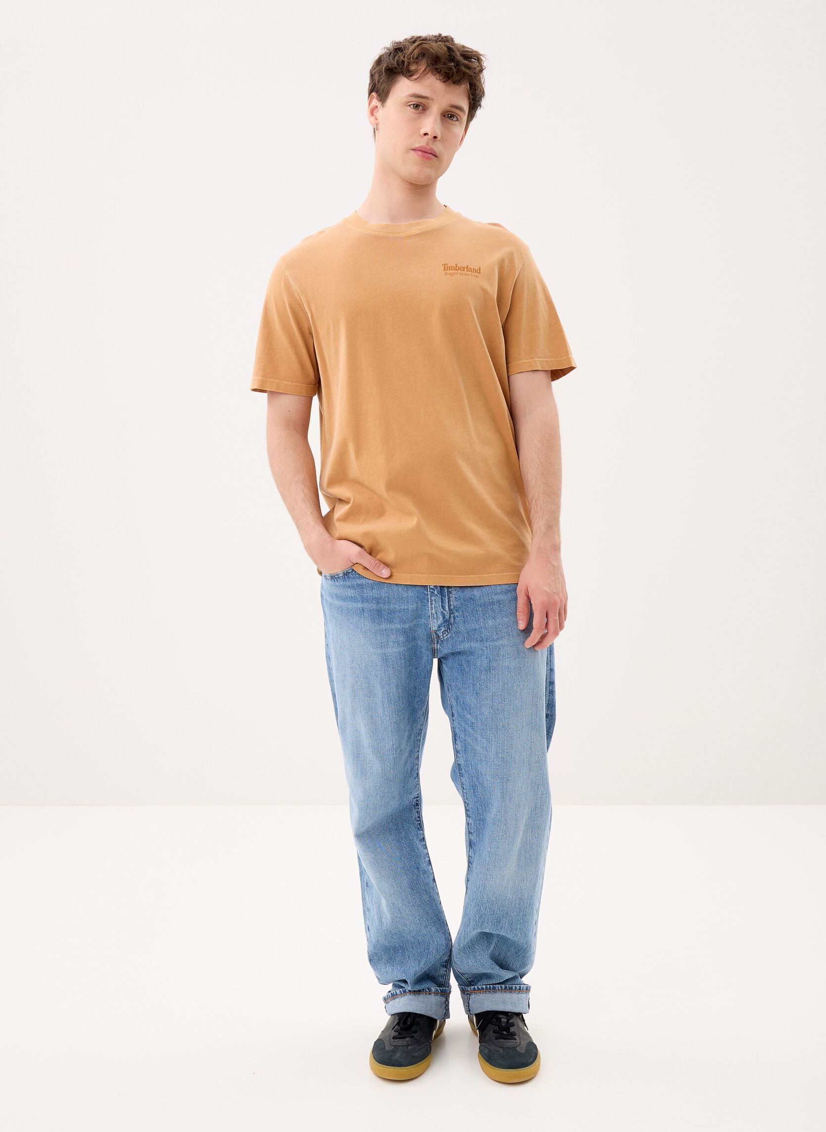 Tee-shirts manches courtes Rugged Active Gear Back Graphic Tee homme jaune Timberland Tee-shirts manches courtes Rugged Active Gear Back Graphic Tee homme jaune WHEAT BOOT