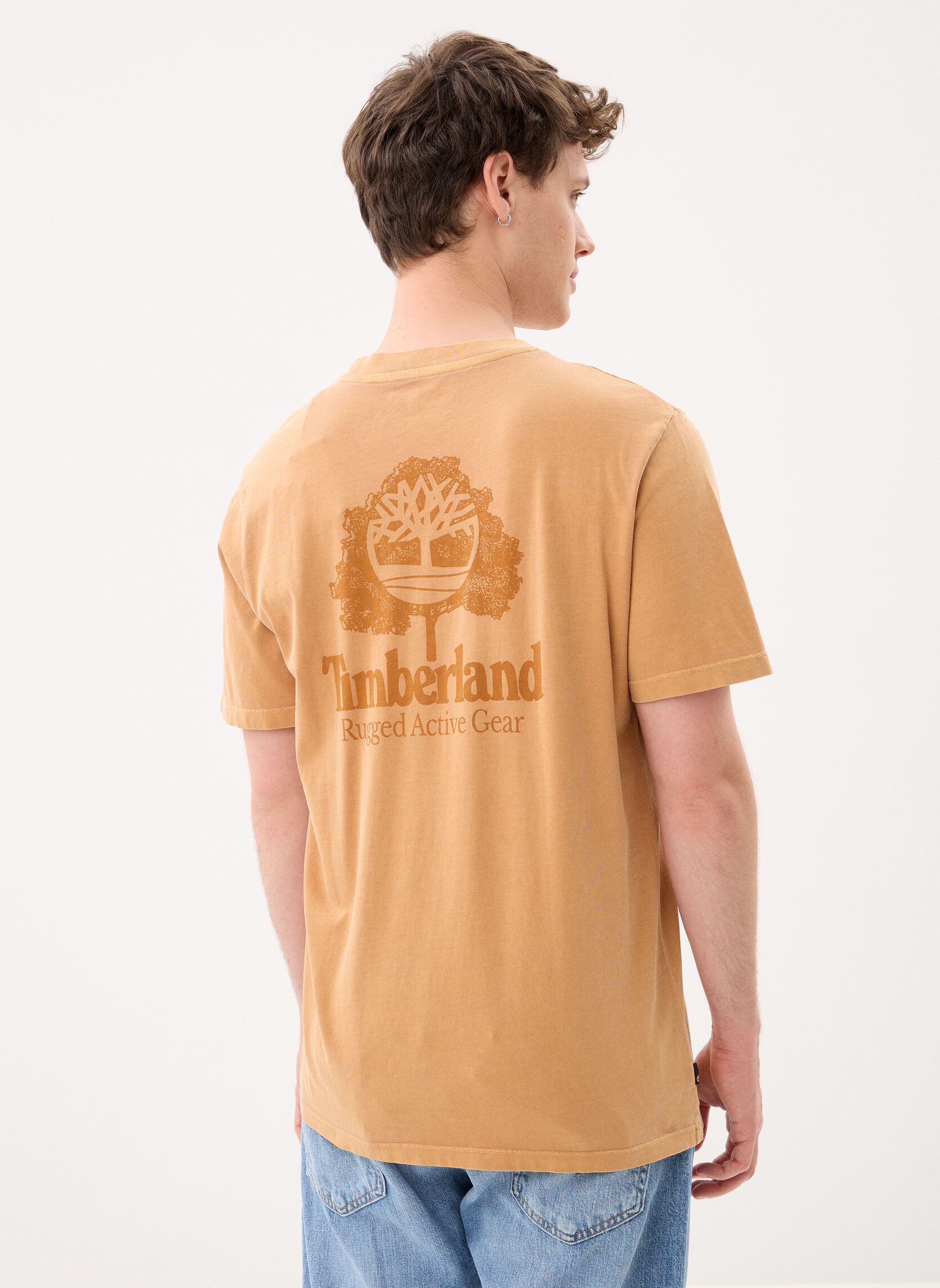 Tee-shirts manches courtes Rugged Active Gear Back Graphic Tee homme jaune Timberland Tee-shirts manches courtes Rugged Active Gear Back Graphic Tee homme jaune WHEAT BOOT