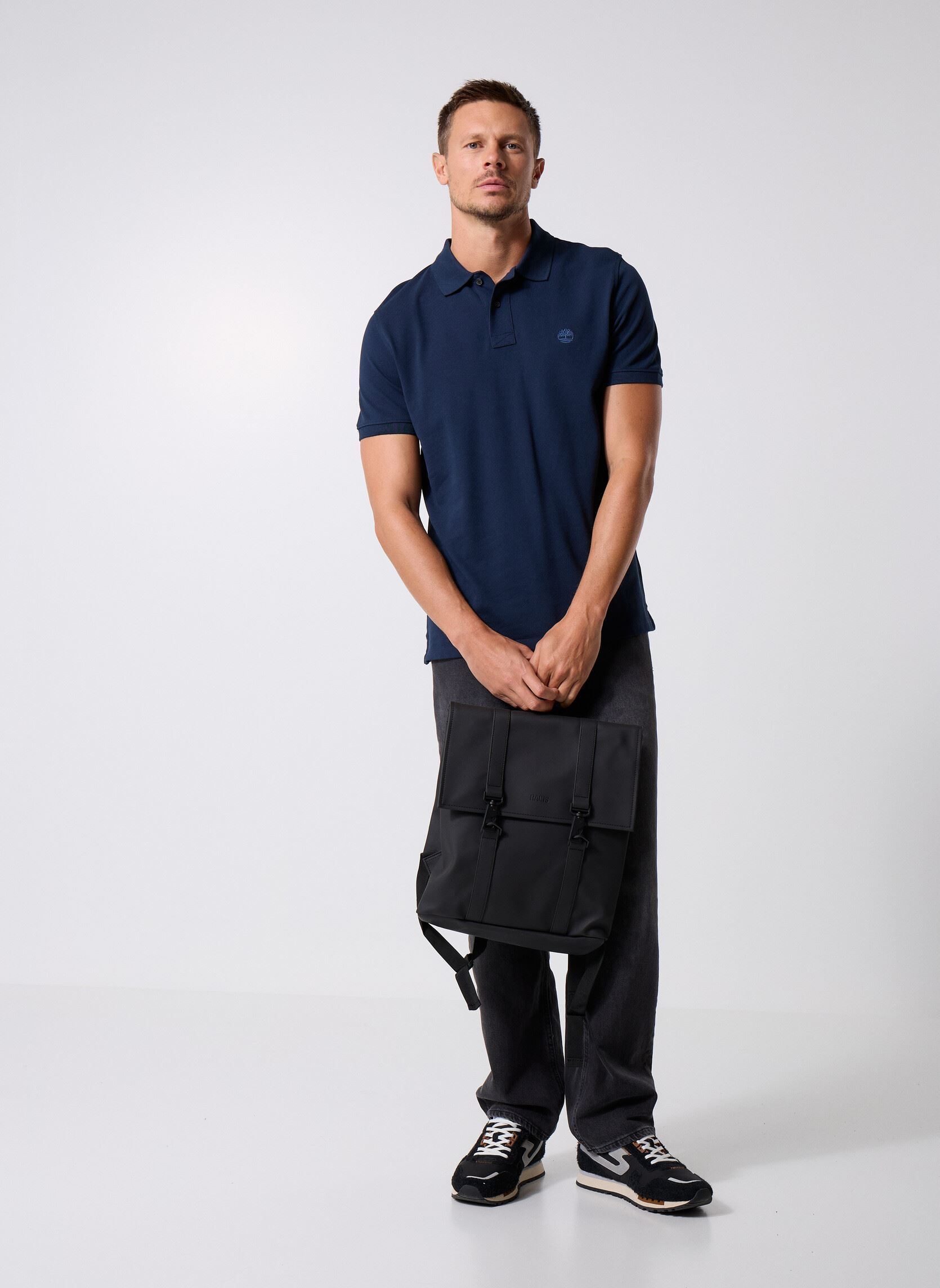 Polos manches courtes Millers River Pique Short Sleeve Polo homme bleu Timberland Polos manches courtes Millers River Pique Short Sleeve Polo homme bleu DARK SAPPHIRE