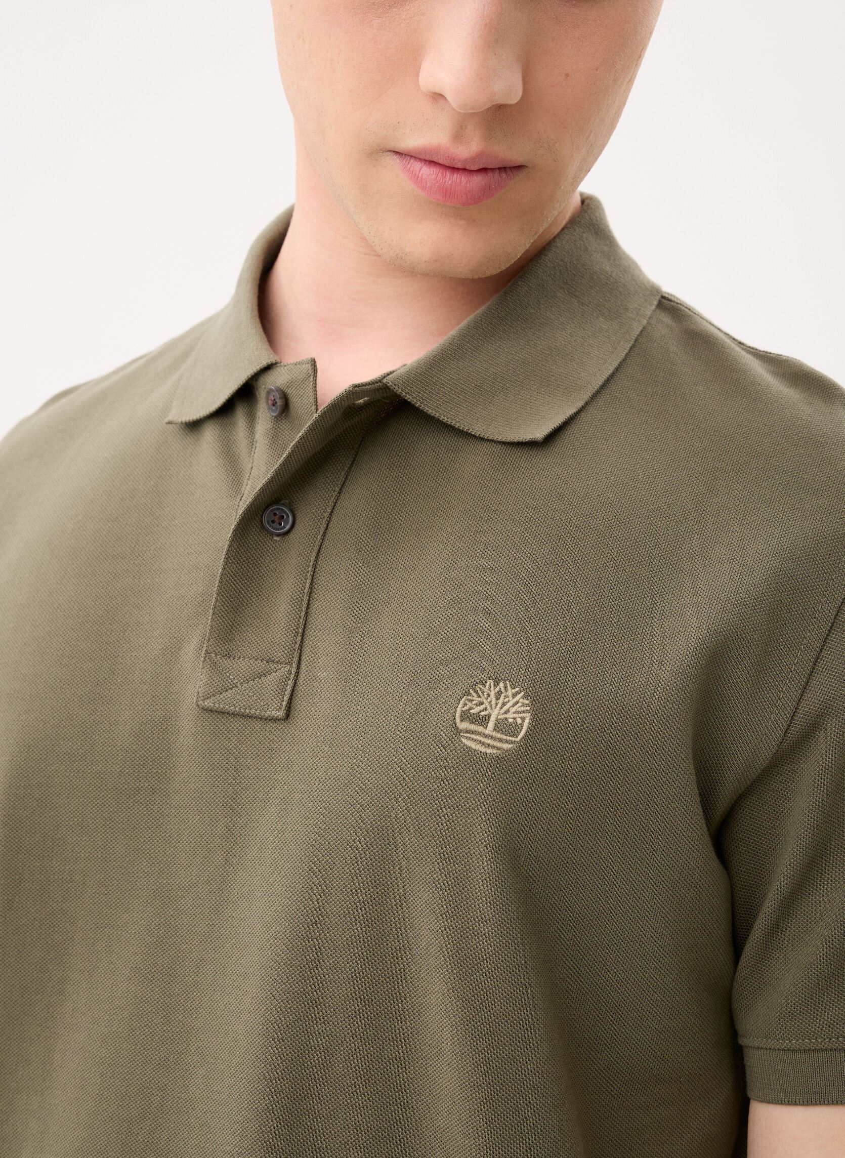 Polos manches courtes Millers River Pique Short Sleeve Polo homme vert Timberland Polos manches courtes Millers River Pique Short Sleeve Polo homme vert LEAF GREEN