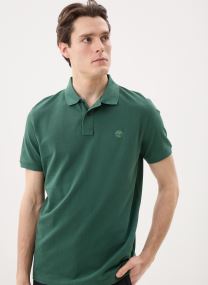 Kurzarm-Poloshirts Millers River Pique Short Sleeve Polo herren grün Timberland Kurzarm-Poloshirts Millers River Pique Short Sleeve Polo herren grün PINENEEDLE