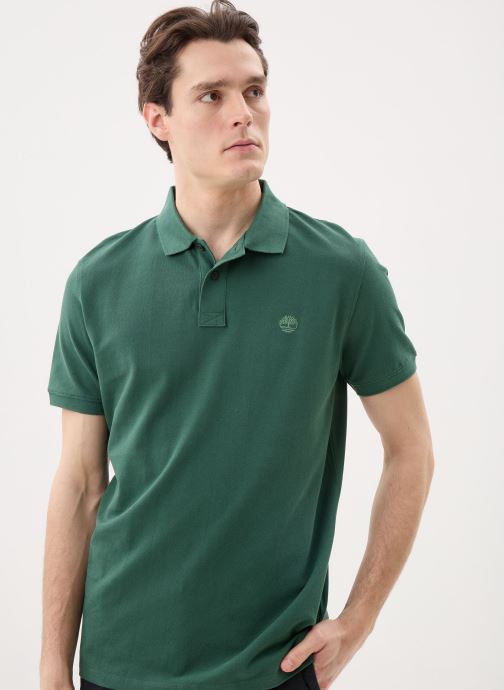 Timberland Polos manches courtes Millers River Pique Short Sleeve Polo homme vert