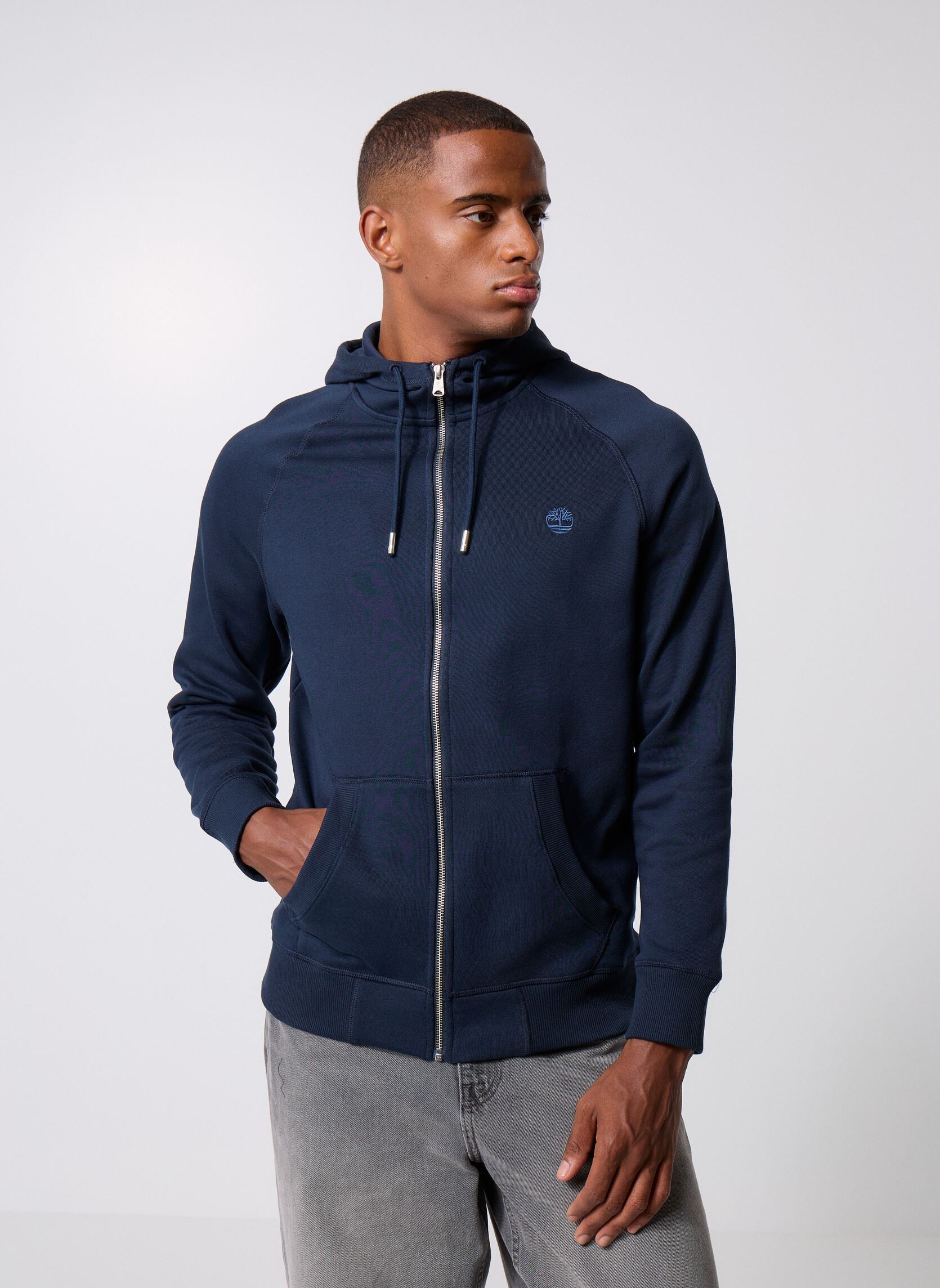 Sweaters met rits Exeter River Brushed Back Full Zip Hoodi heren blauw Timberland Sweaters met rits Exeter River Brushed Back Full Zip Hoodi heren blauw DARK SAPPHIRE/DARK DENIM