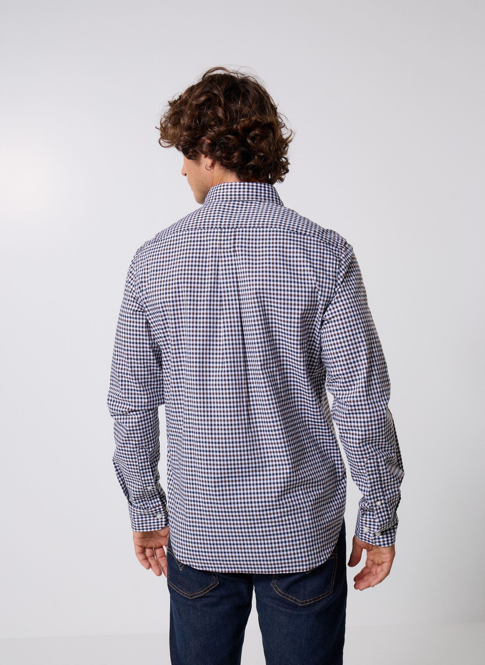 Chemises Stretch Poplin Gingham Shirt homme marron Timberland Chemises Stretch Poplin Gingham Shirt homme marron CHOCOLATE BROWN YD