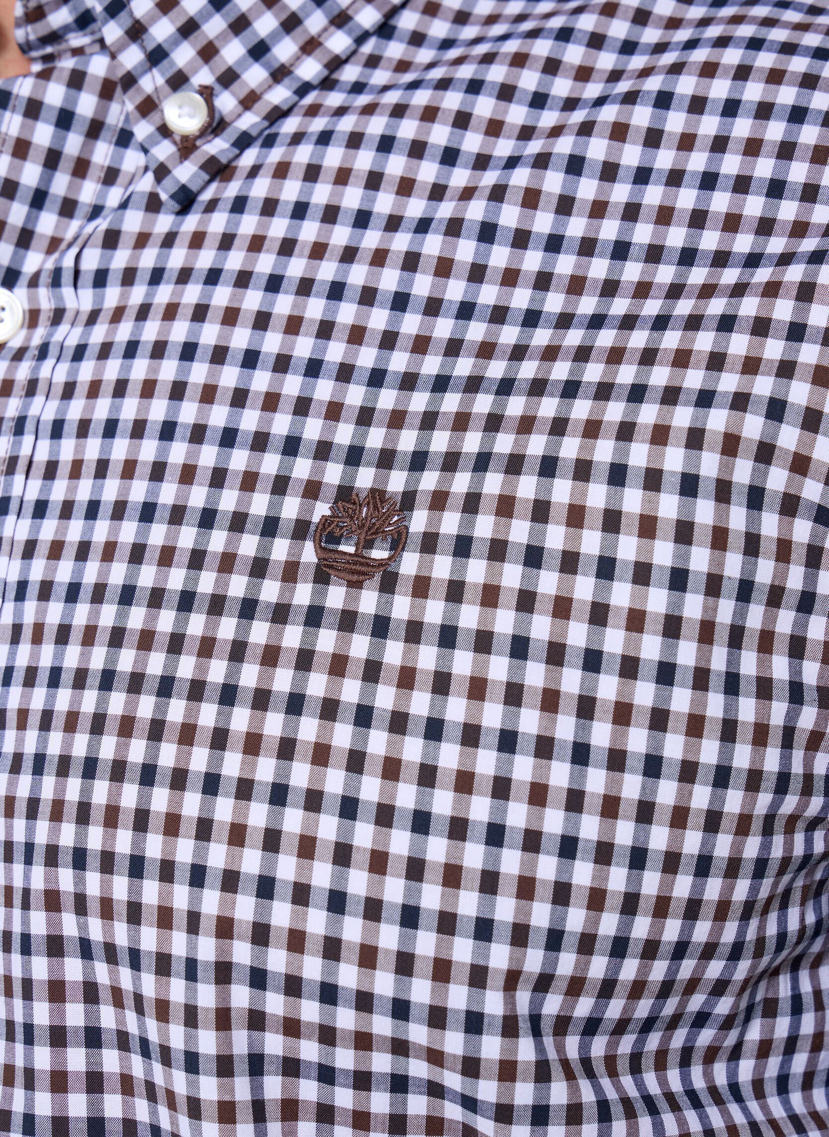 Chemises Stretch Poplin Gingham Shirt homme marron Timberland Chemises Stretch Poplin Gingham Shirt homme marron CHOCOLATE BROWN YD