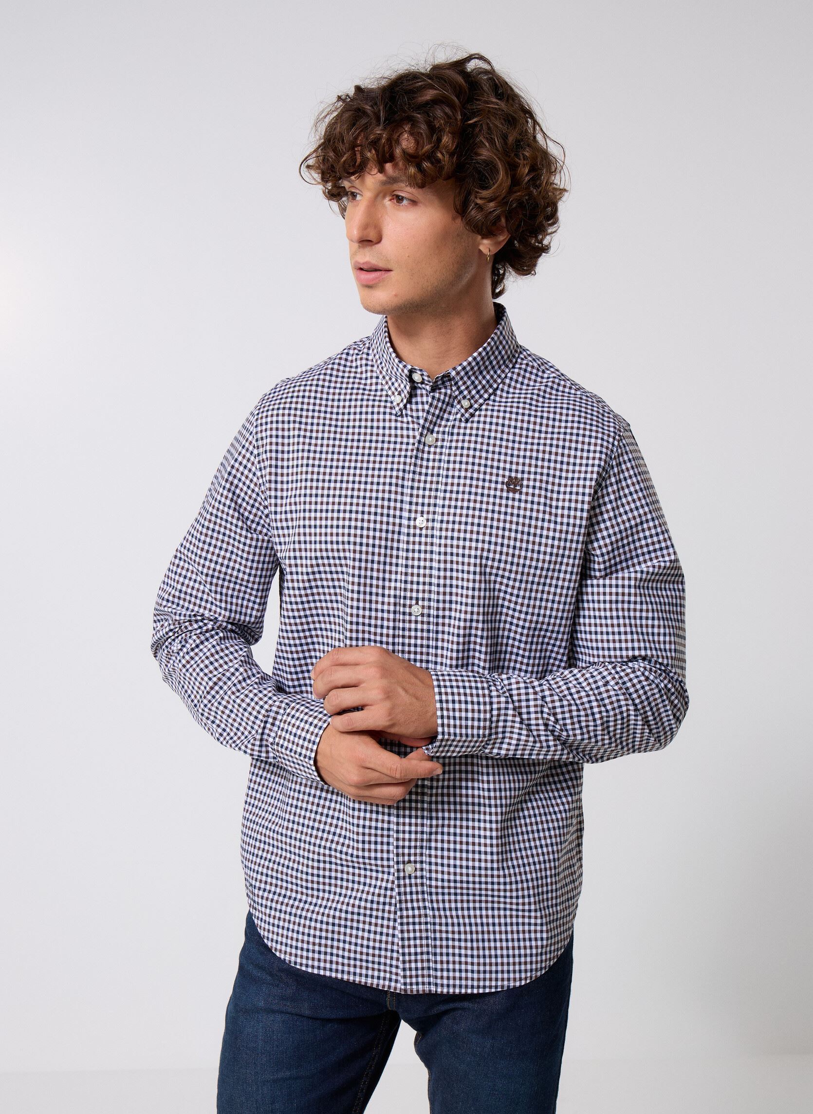 Vêtements Timberland Stretch Poplin Gingham Shirt pour