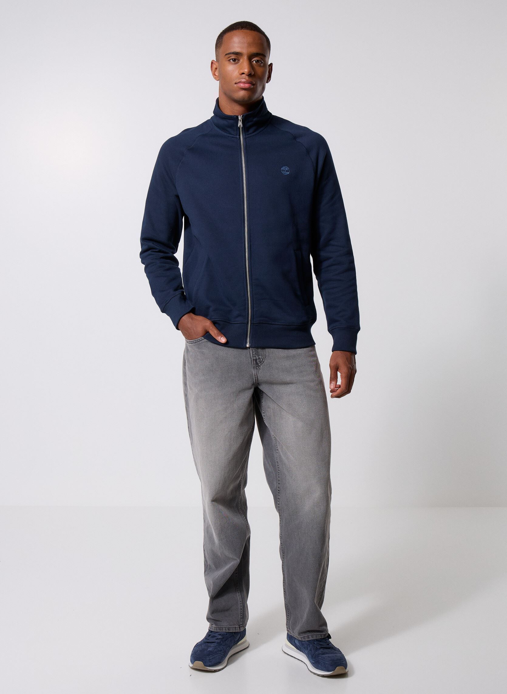 Sweats zippés Exeter River Brushed Back Full Zip Funne homme bleu Timberland Sweats zippés Exeter River Brushed Back Full Zip Funne homme bleu DARK SAPPHIRE