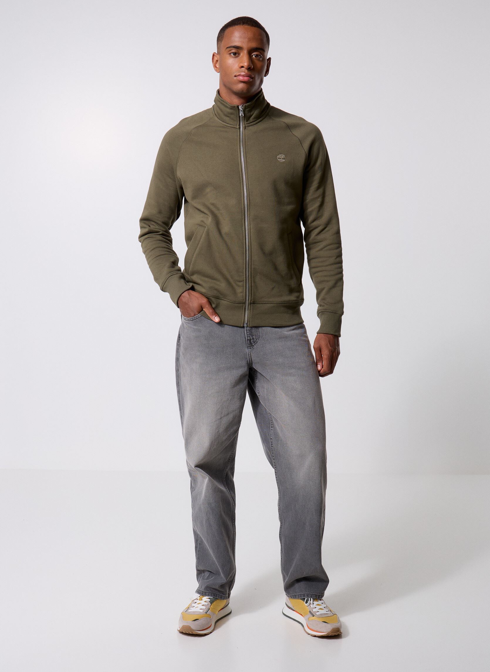 Sweats zippés Exeter River Brushed Back Full Zip Funne homme vert Timberland Sweats zippés Exeter River Brushed Back Full Zip Funne homme vert LEAF GREEN