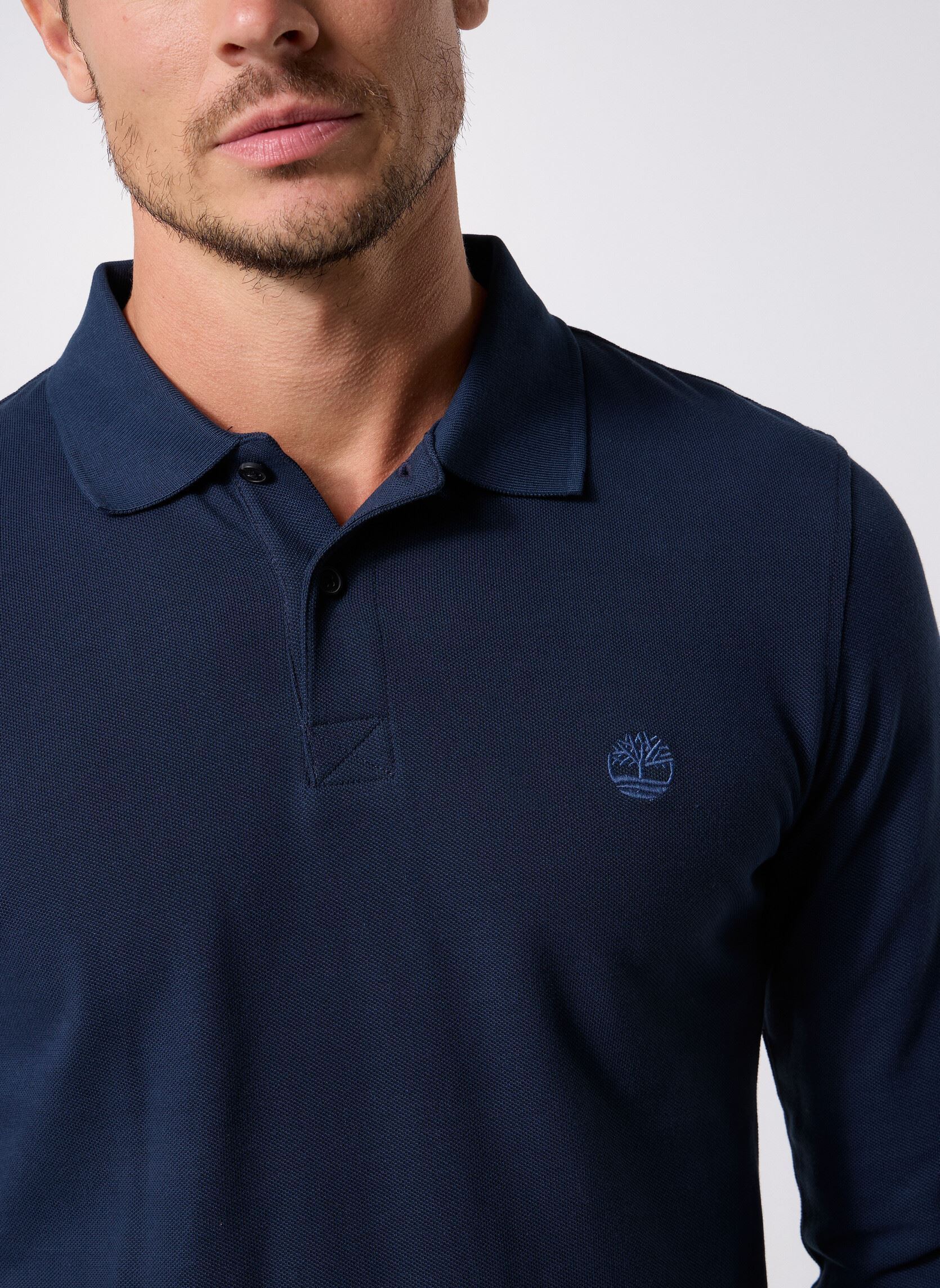 Polos manches courtes Millers River Ls Millers River Pique Pol homme bleu Timberland Polos manches courtes Millers River Ls Millers River Pique Pol homme bleu Dark Sapphire