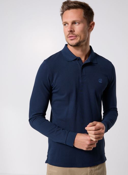 Timberland Polos manches courtes Millers River Ls Millers River Pique Pol homme bleu